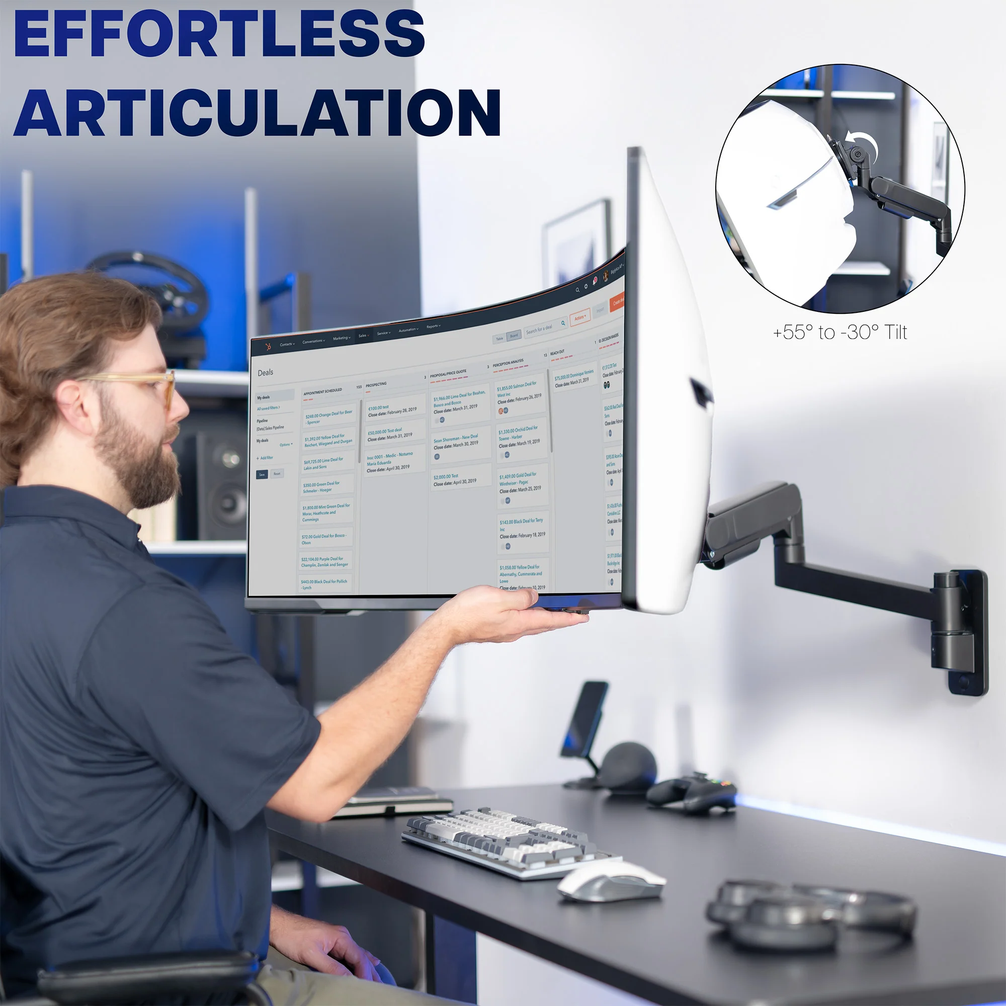 Single Ultrawide Monitor Wall Mount - Up to 57" Screens - Image 8