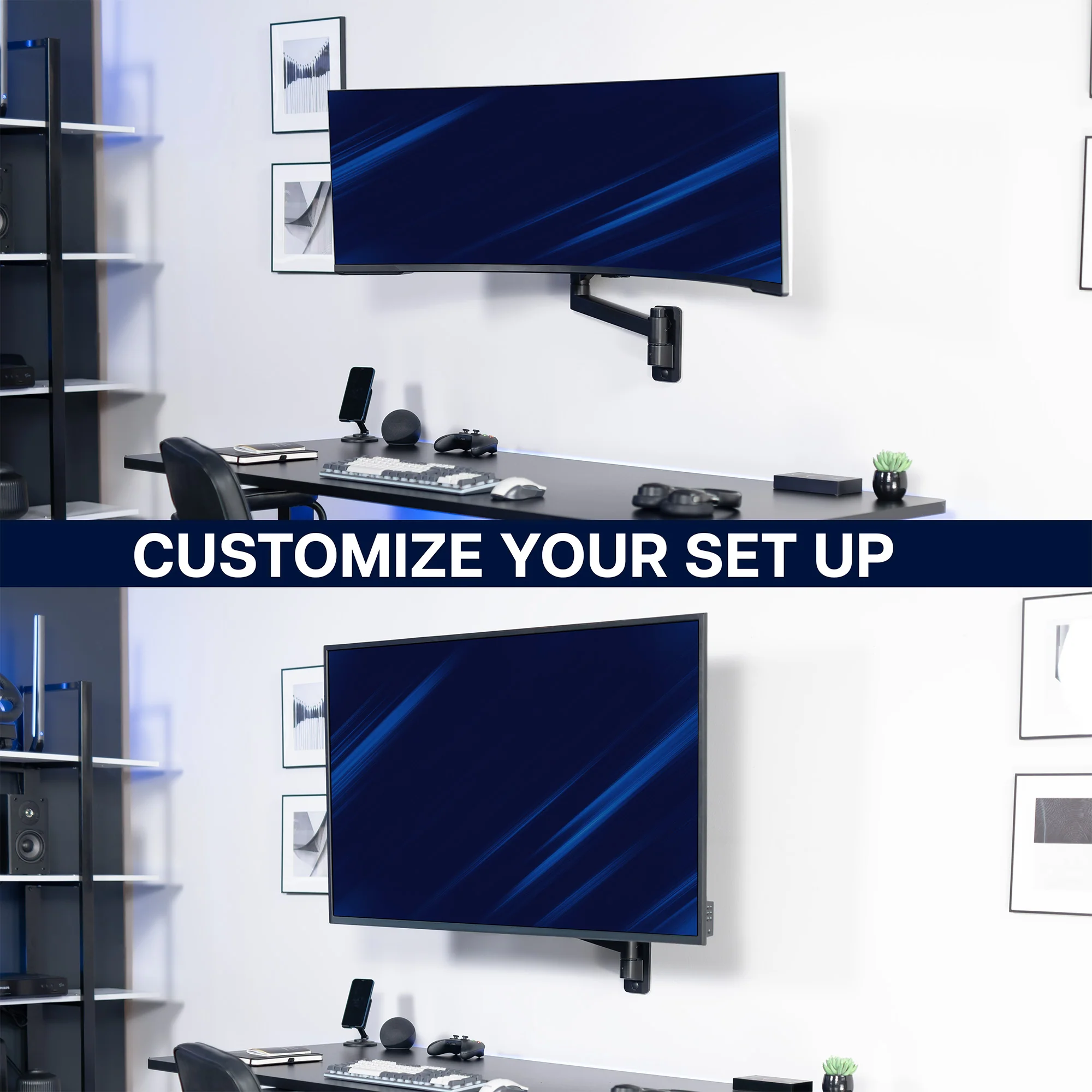 Single Ultrawide Monitor Wall Mount - Up to 57" Screens - Image 9
