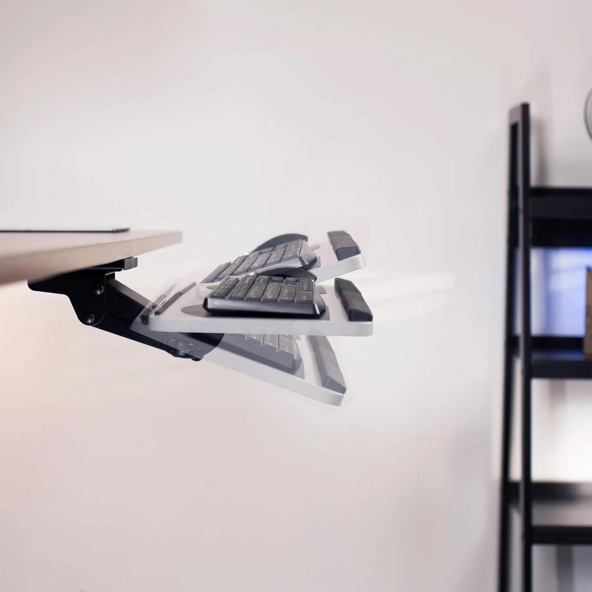 Silver Under Desk Keyboard Tray - Image 6