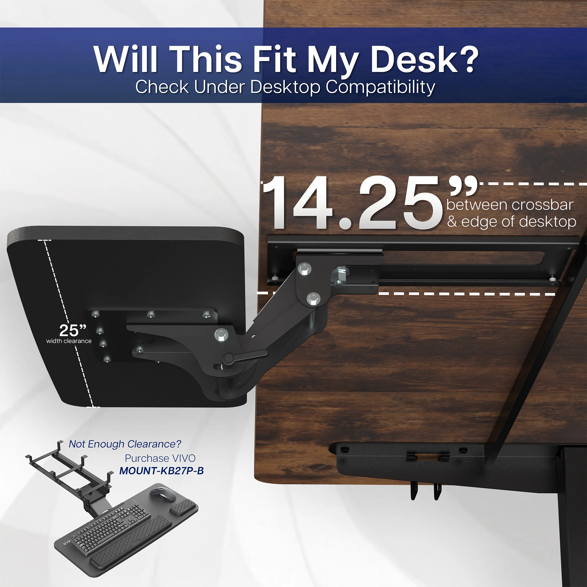 Under Desk Keyboard Tray - Image 4