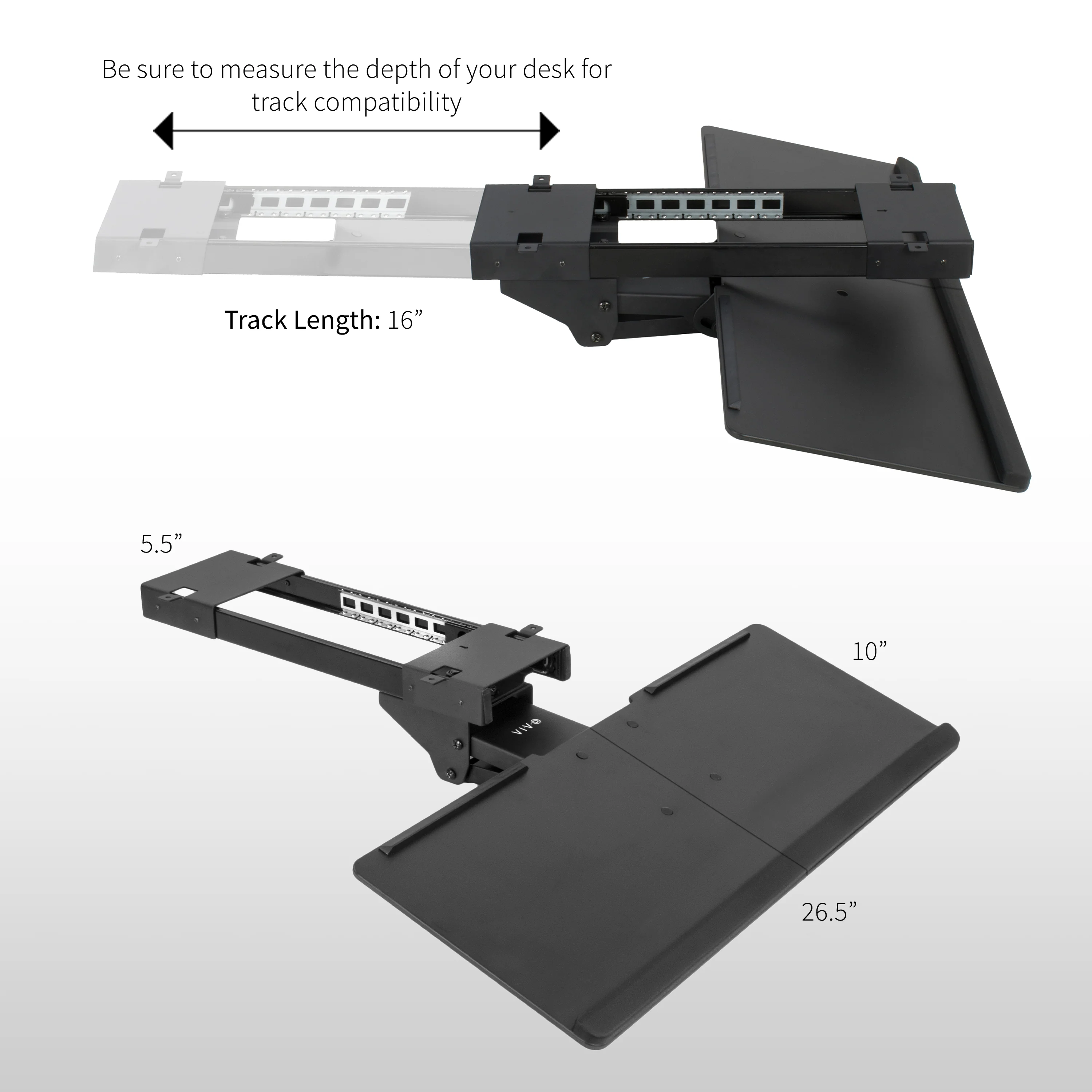 Deluxe Under Desk Keyboard Tray - Image 3
