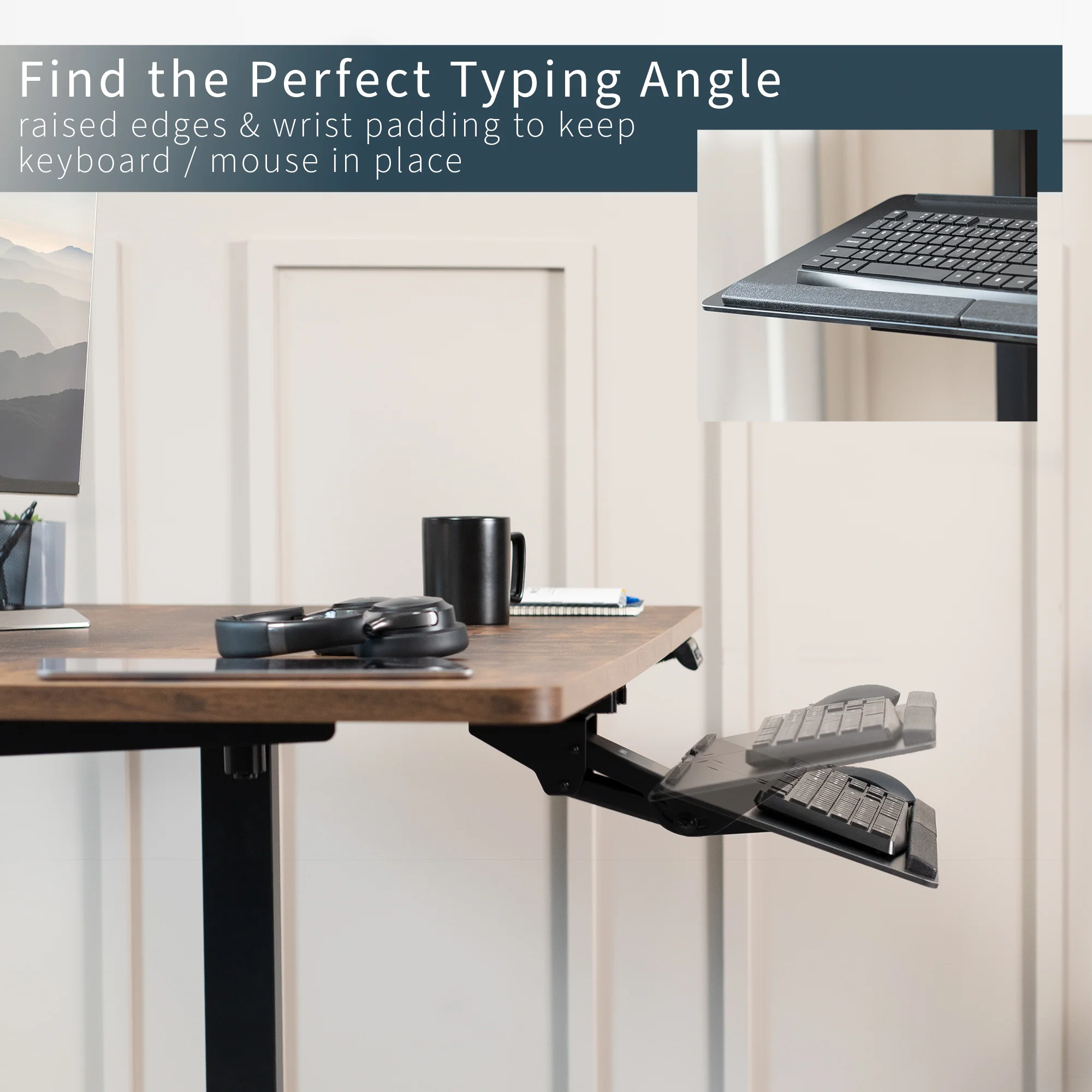 Deluxe Under Desk Keyboard Tray - Image 4