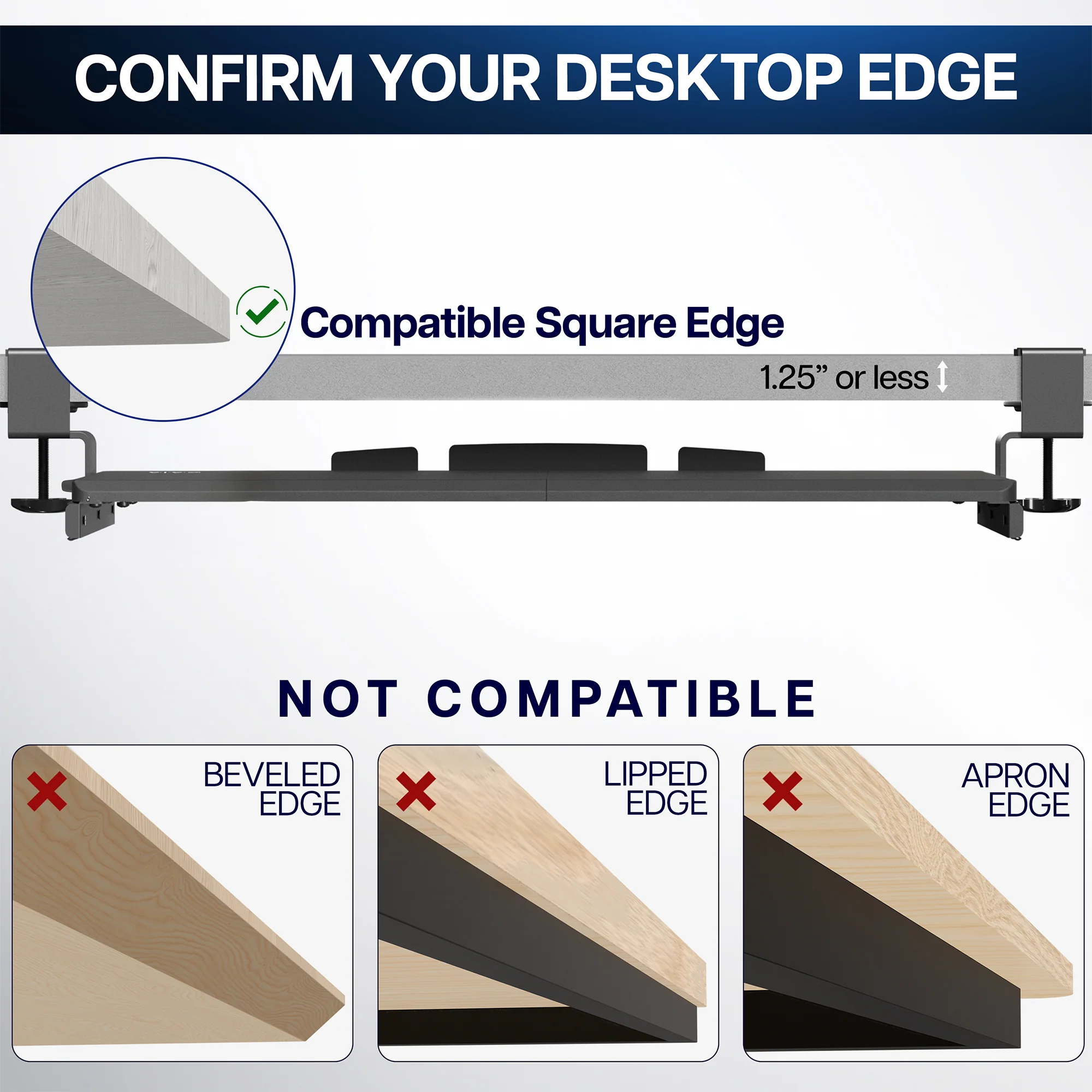 Clamp-on Keyboard Tray - Image 30