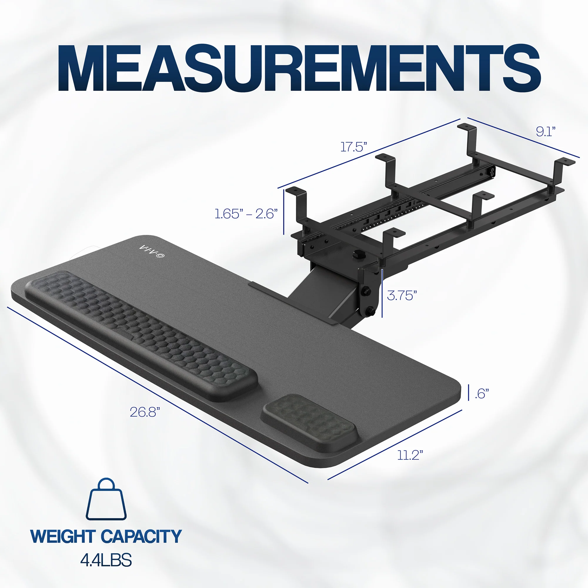 Premium Under Desk Keyboard Tray - Image 5