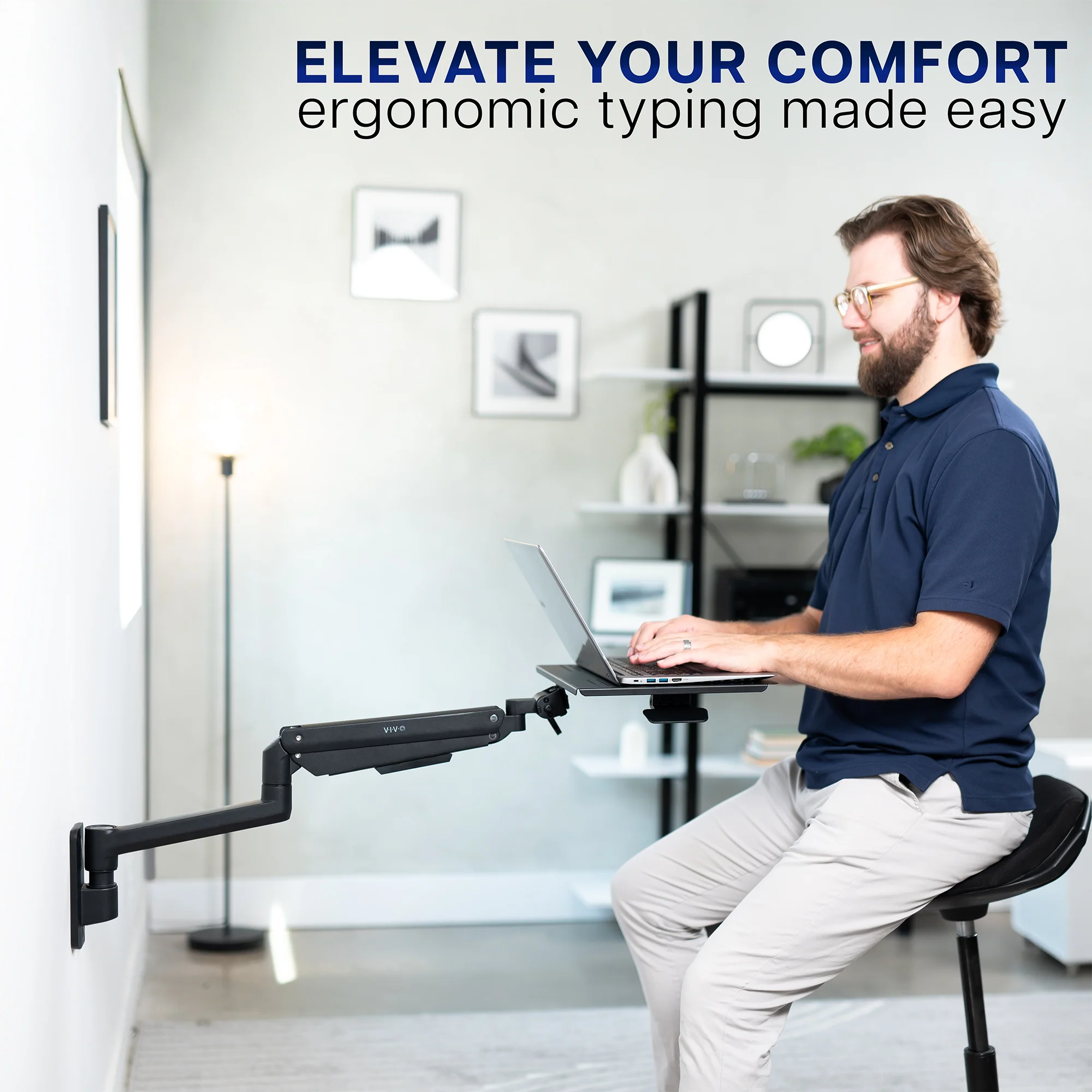 Pneumatic Wall Mounted Laptop Tray - Image 5