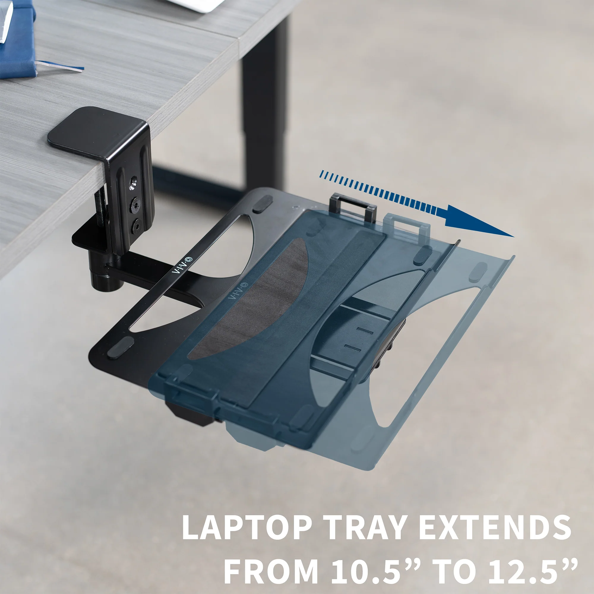 Single Clamp Rotating Laptop Tray - Image 7