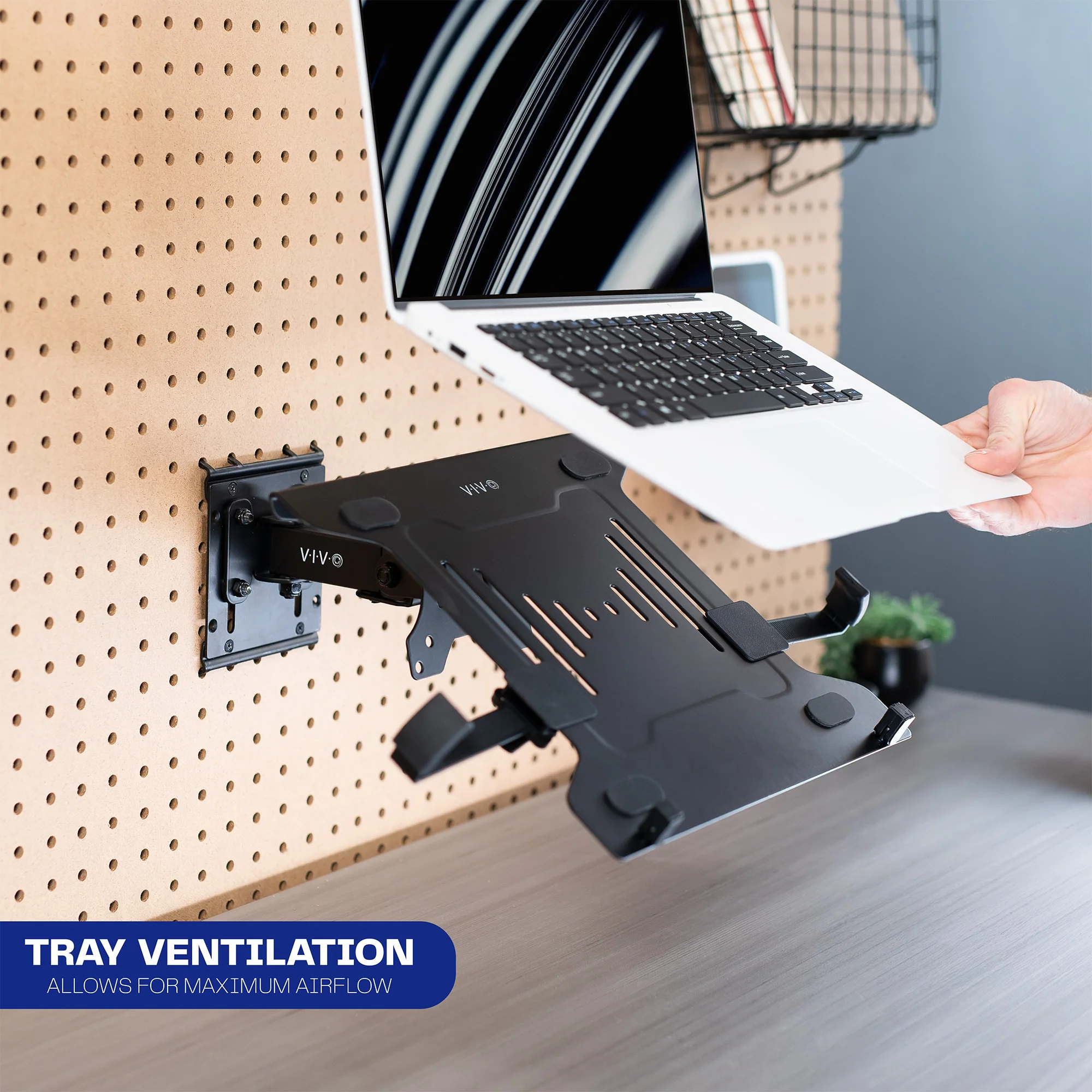 Pegboard Compatible Laptop Holder - Image 4