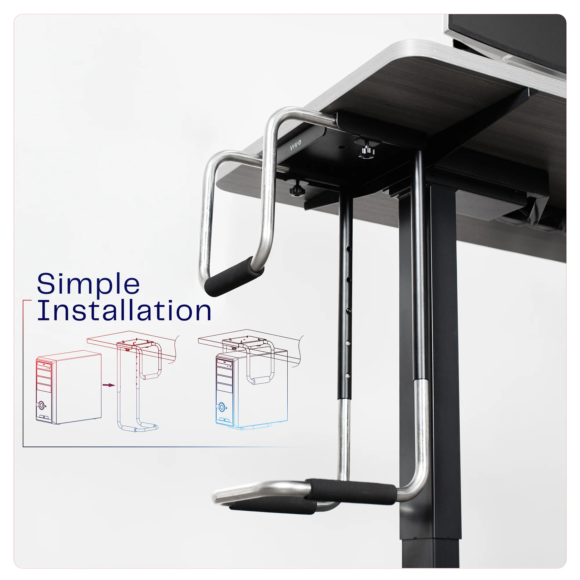 Heavy Duty Under Desk PC Mount - Image 6
