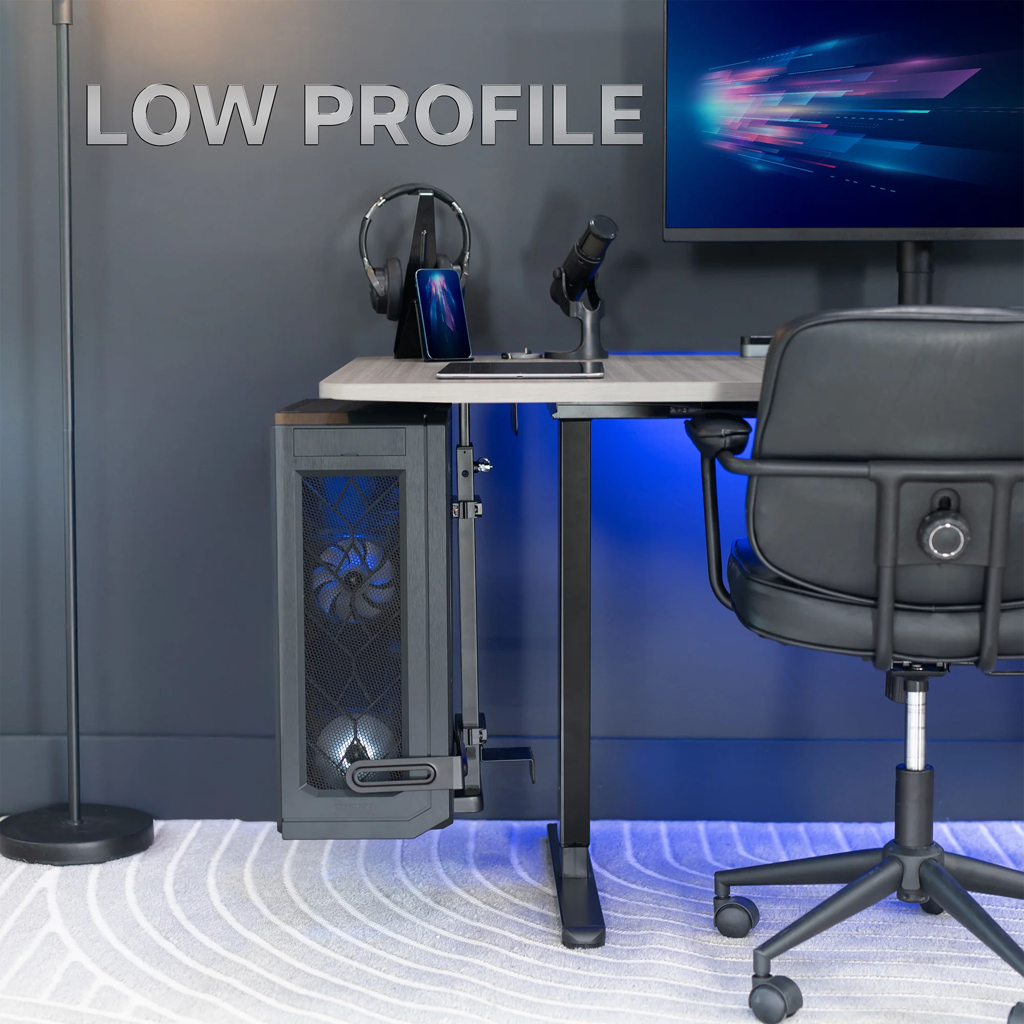 Large Under Desk and Wall PC Mount - Image 8