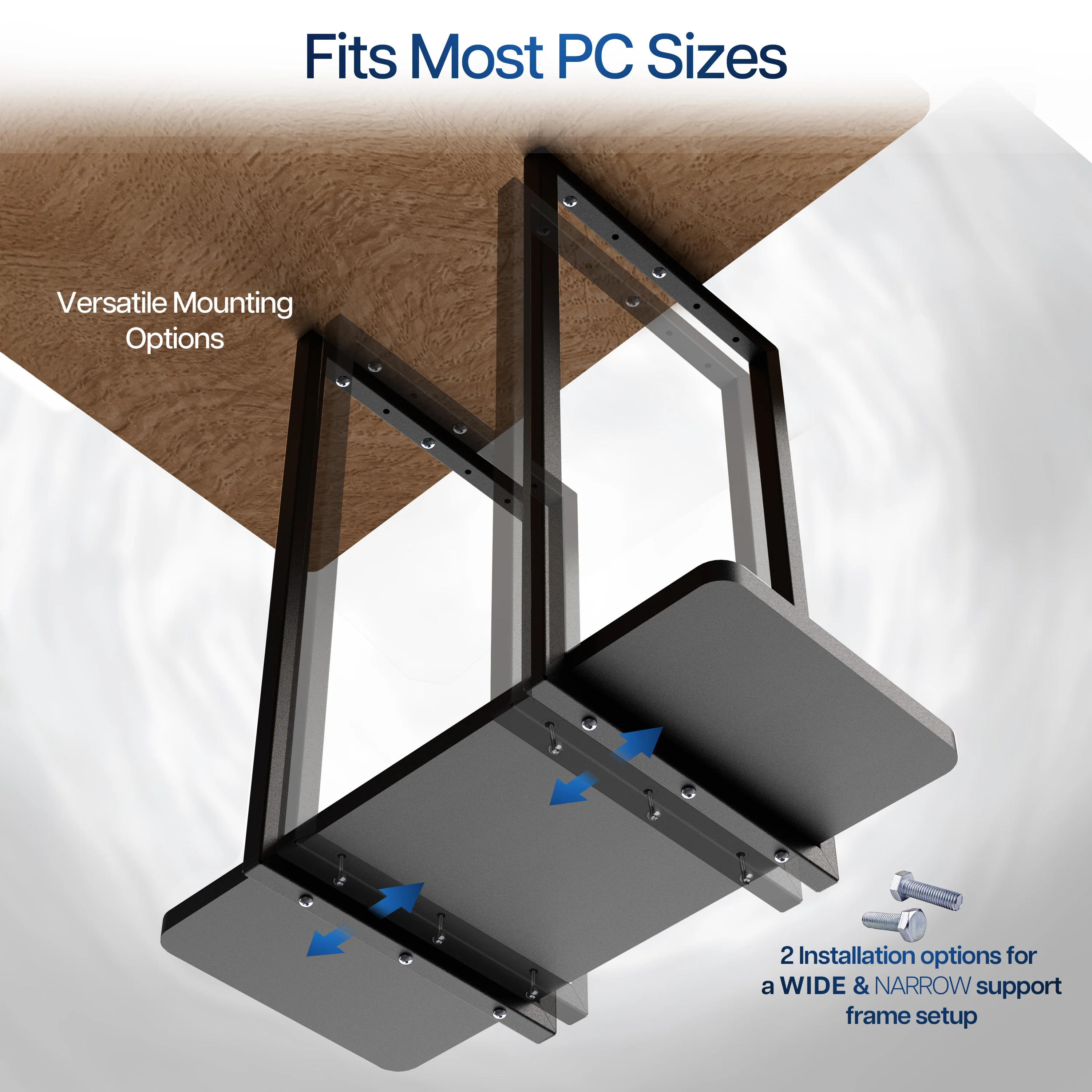 Under Desk PC Shelf Mount - Image 6