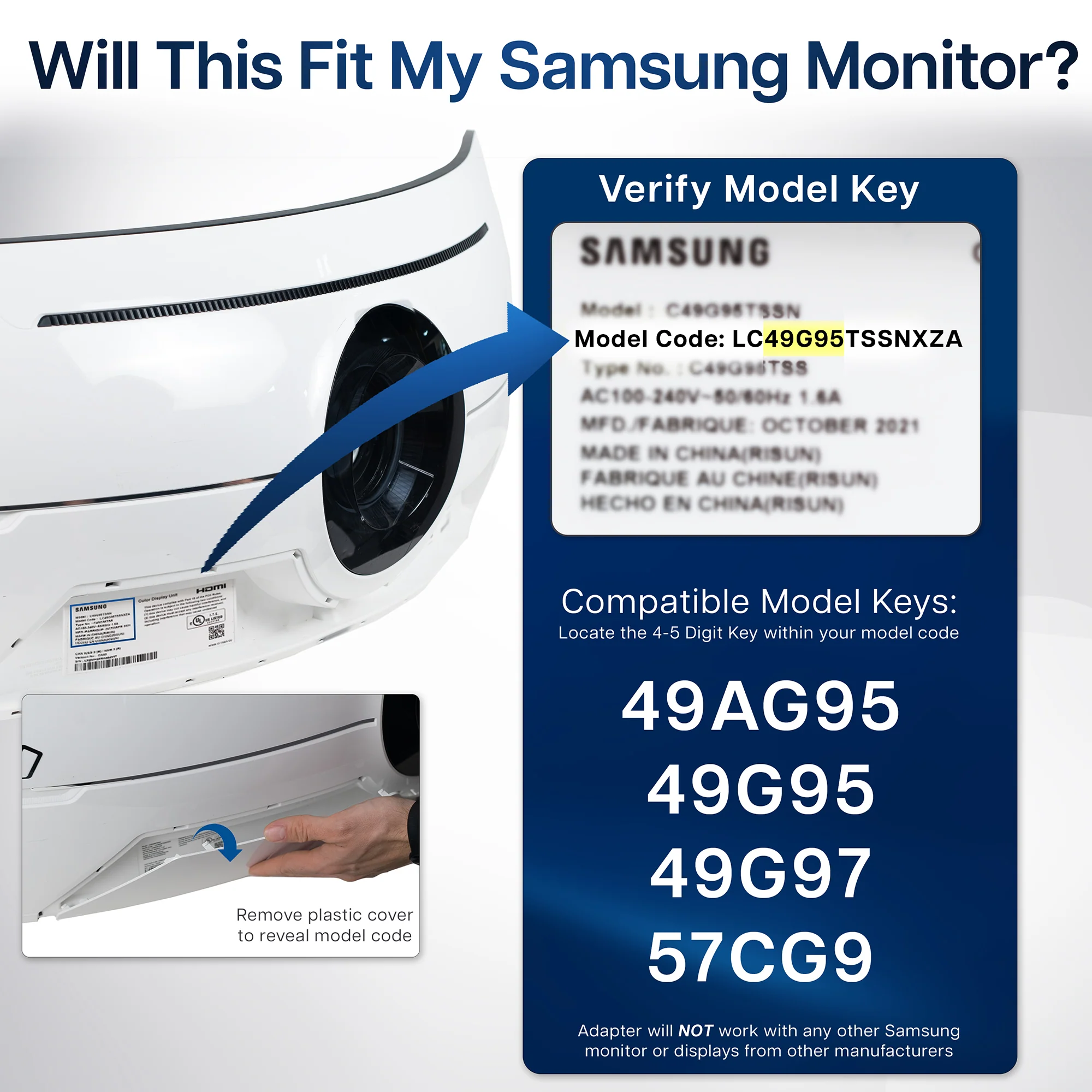 VESA Adapter Designed for Compatible Samsung Models - Image 4