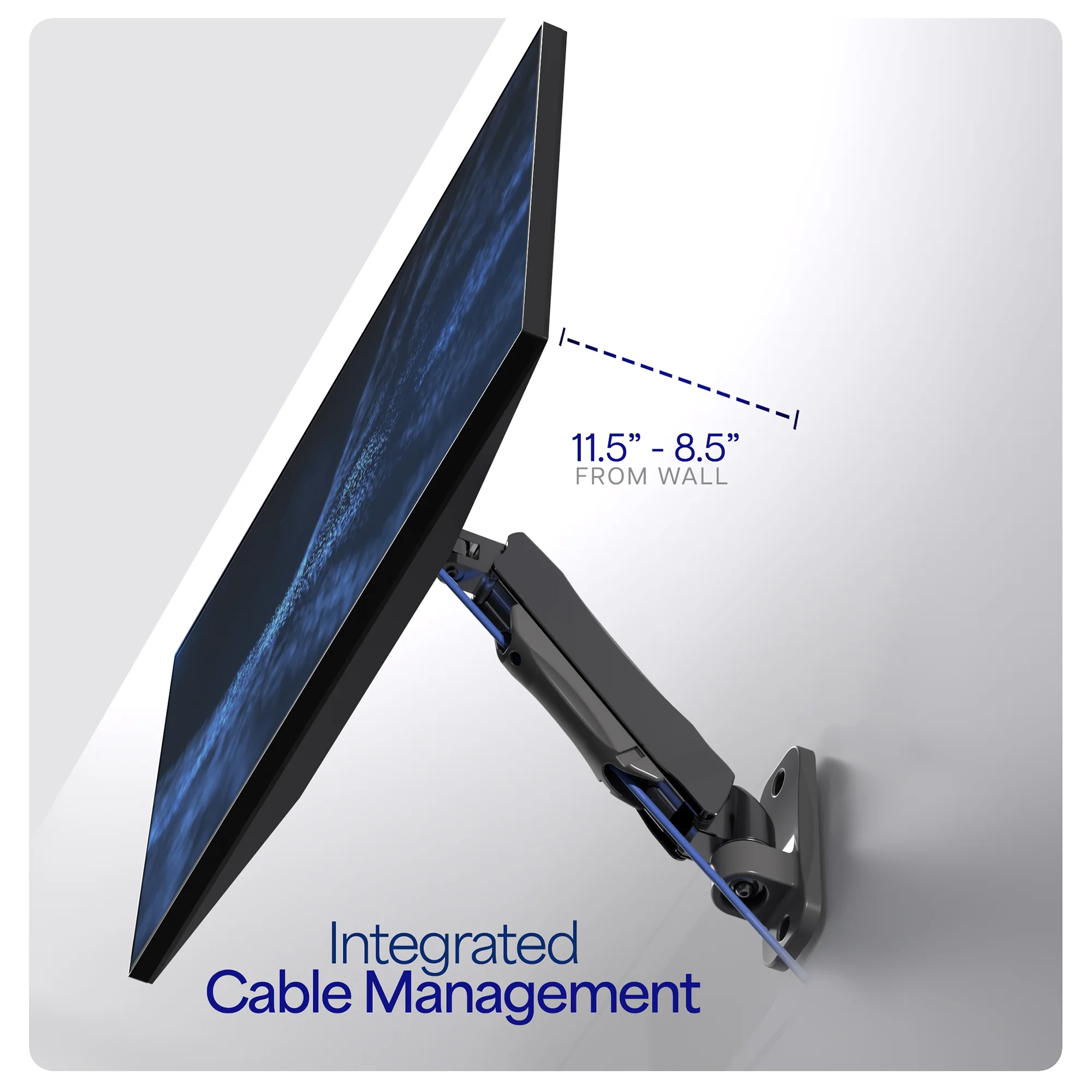 Pneumatic Arm Single 17" to 32" Monitor Wall Mount - Image 5