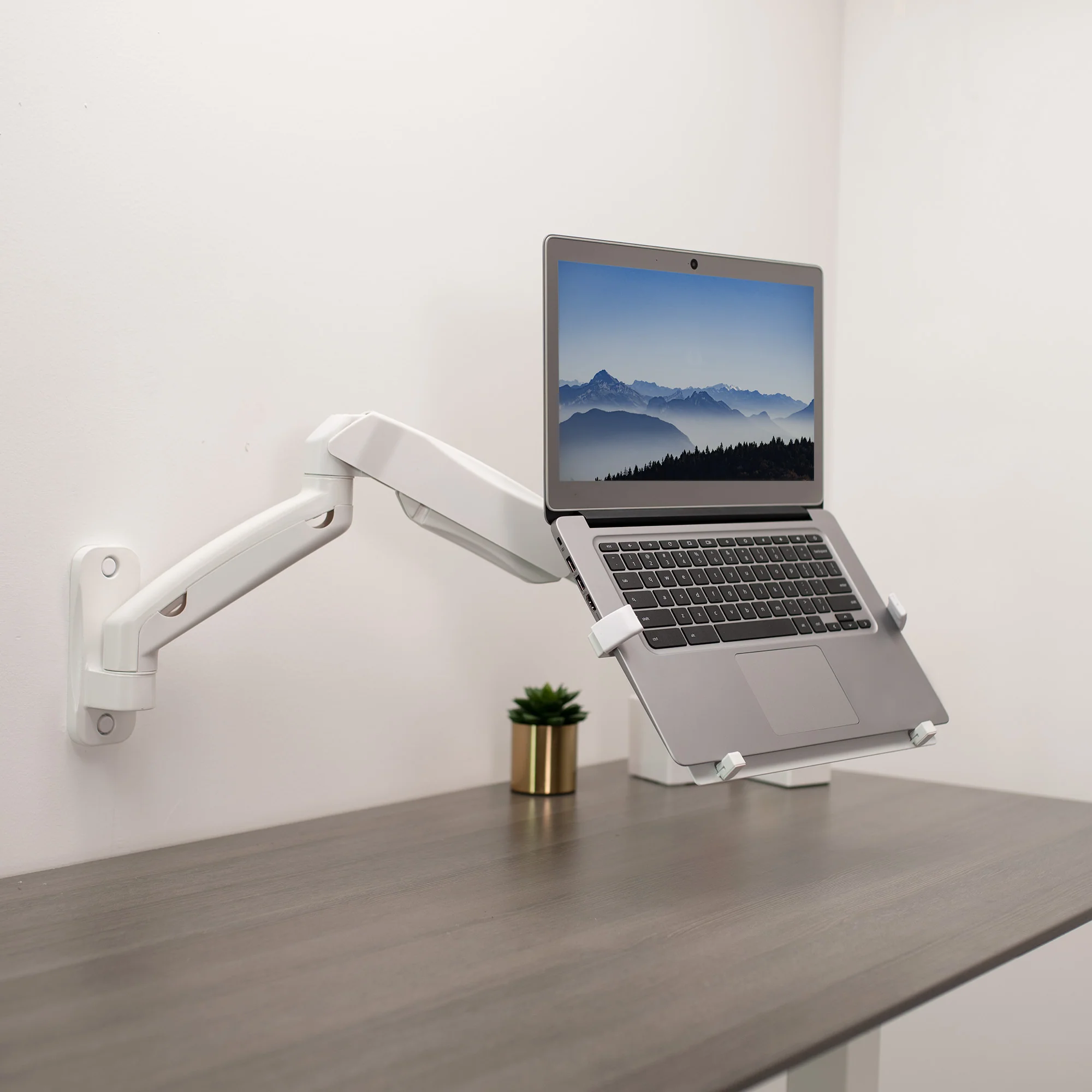 Pneumatic Arm Single Laptop Wall Mount - Image 14
