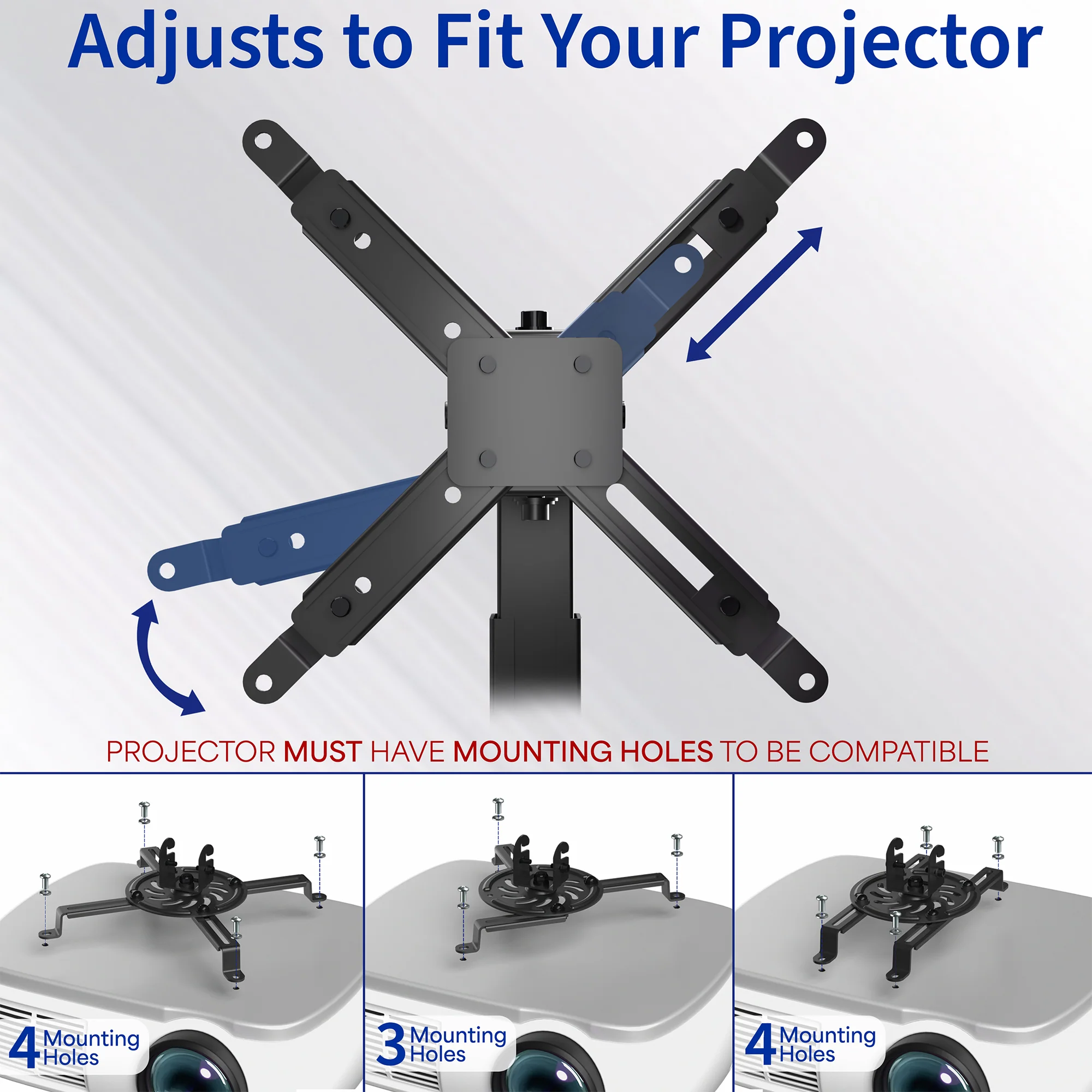 Adjustable Projector Ceiling and Wall Mount - Image 3