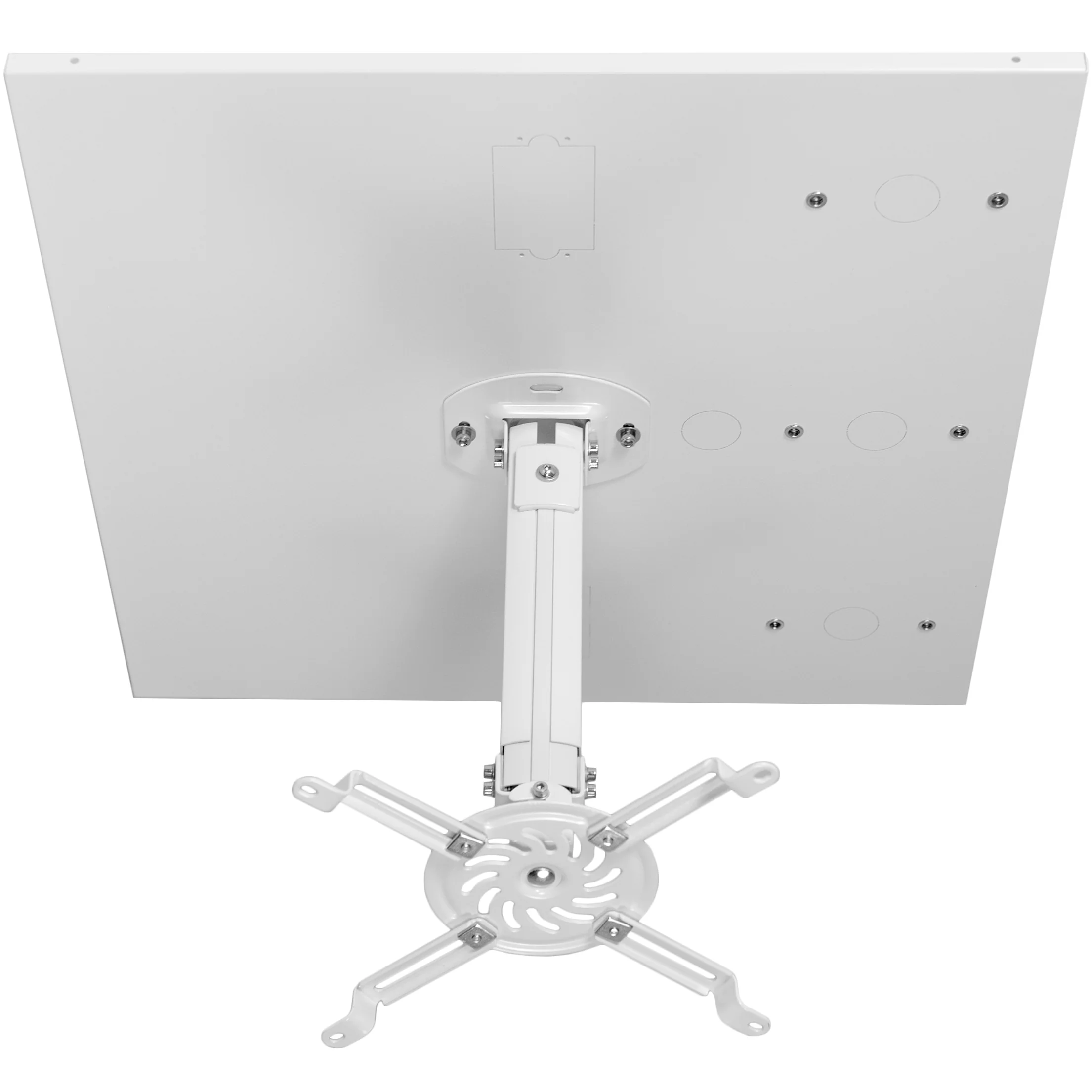 White Universal Drop Ceiling Height Adjustable Projector Mount - Image 10