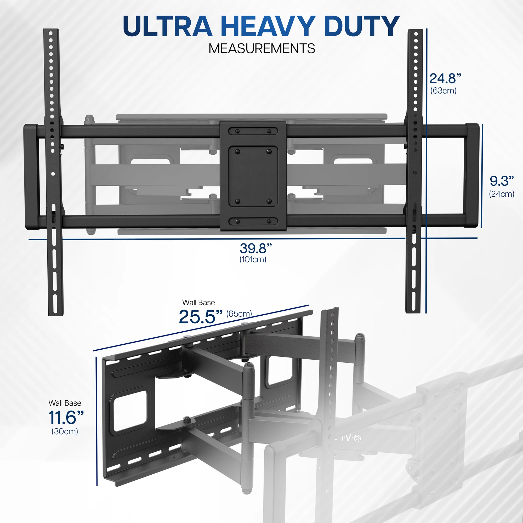 Full Motion Extra Large 60” to 120” TV Wall Mount - Image 3