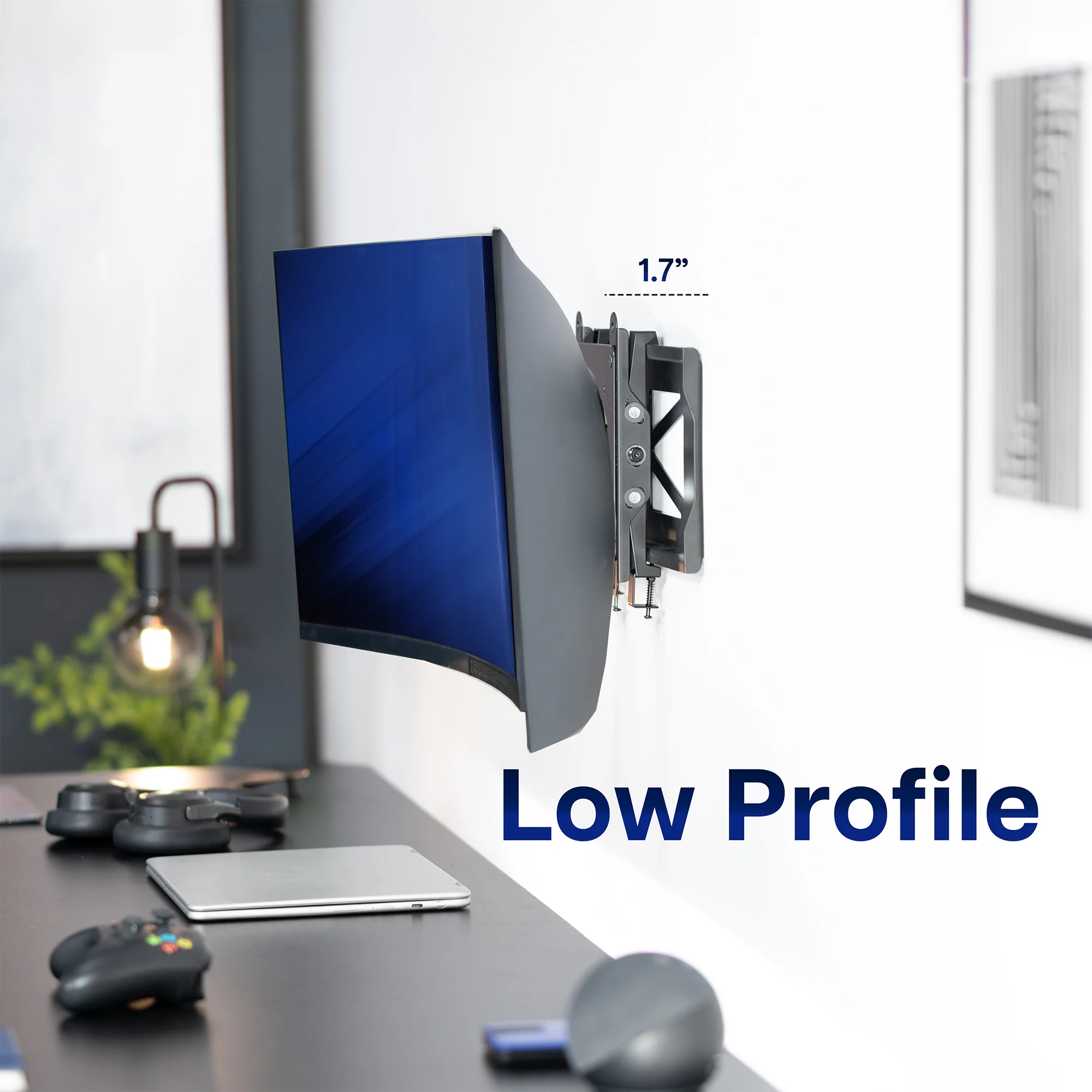 Low Profile Ultrawide Monitor Wall Mount - Up to 49" Screens - Image 4