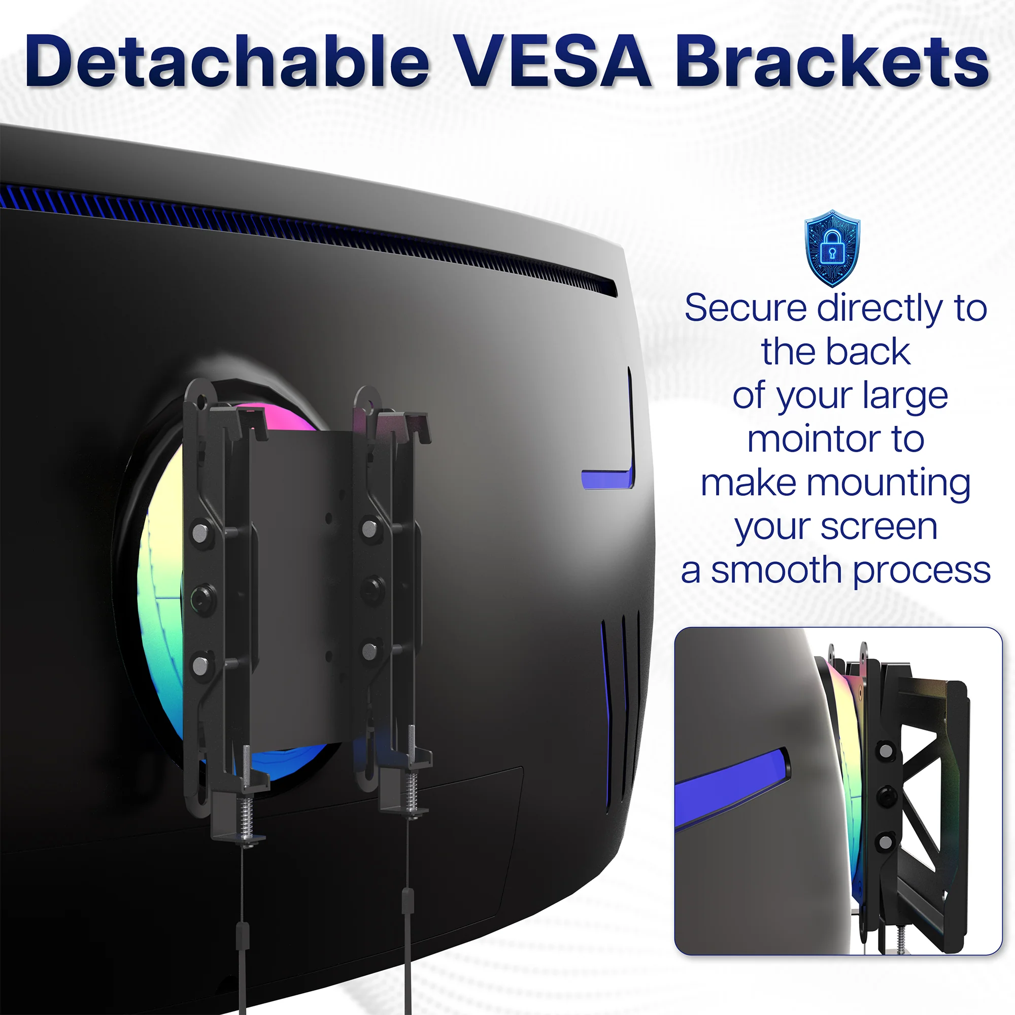 Low Profile Ultrawide Monitor Wall Mount - Up to 49" Screens - Image 5