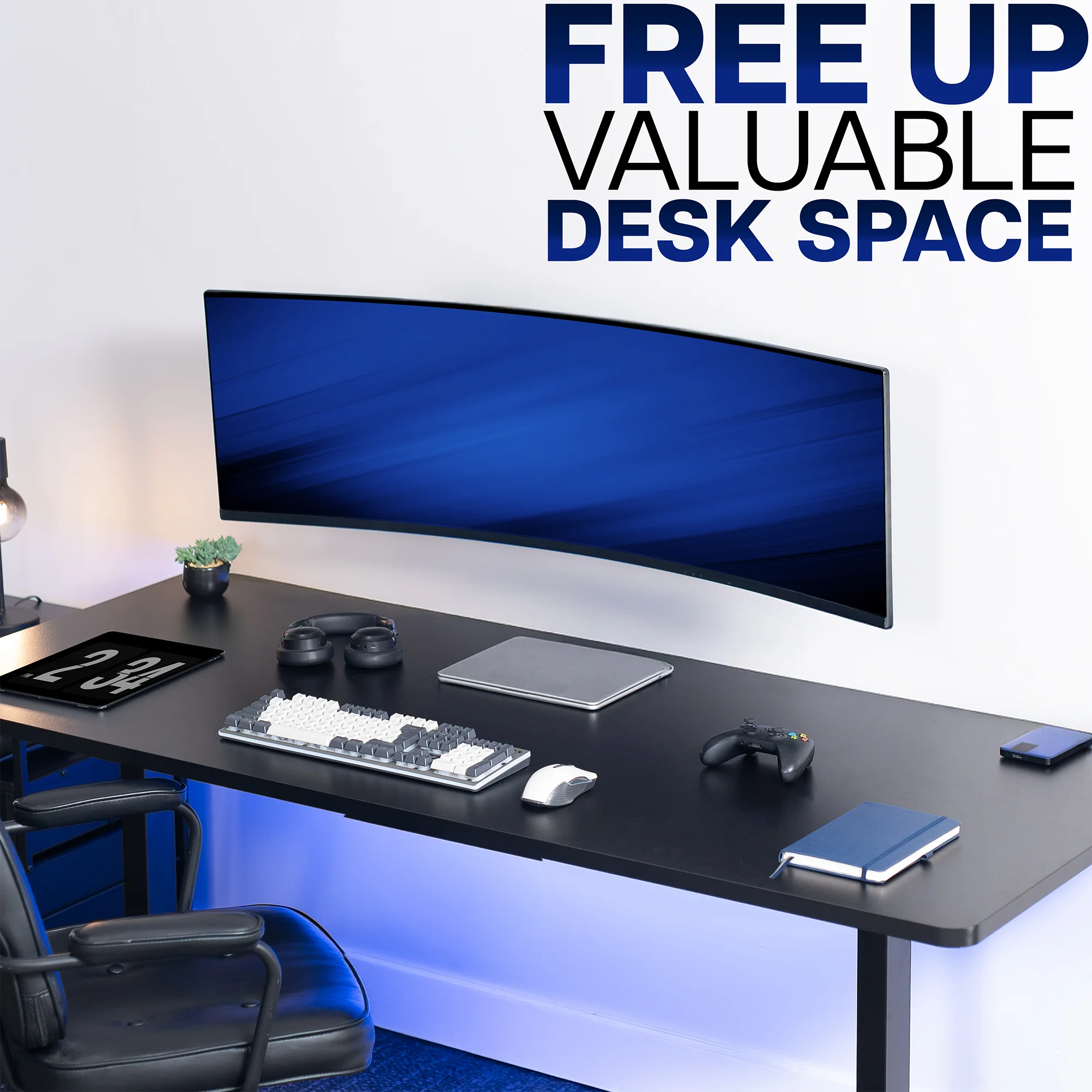 Low Profile Ultrawide Monitor Wall Mount - Up to 49" Screens - Image 8
