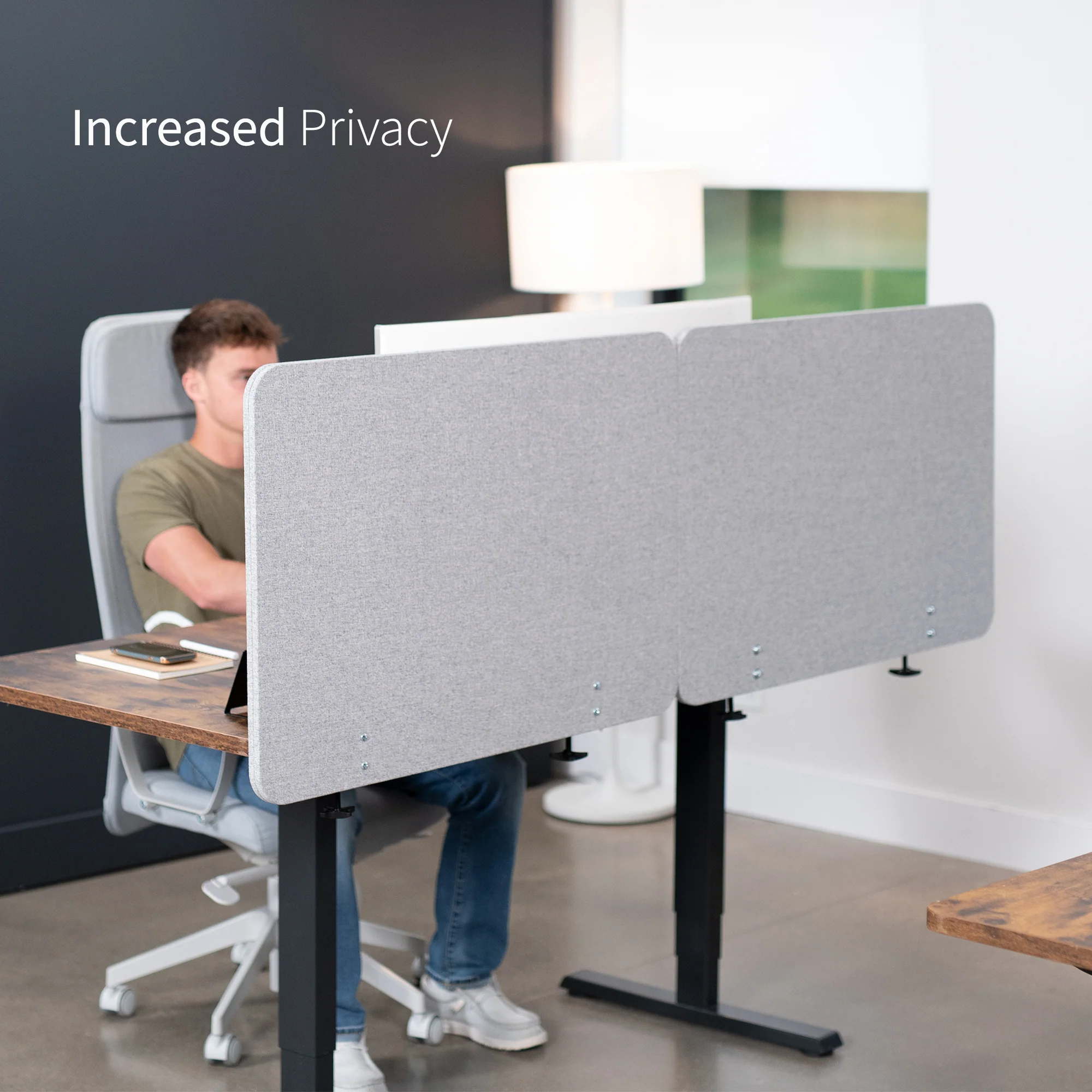 Clamp-on/Screw-on Desk Privacy Panels (x2) - Image 11