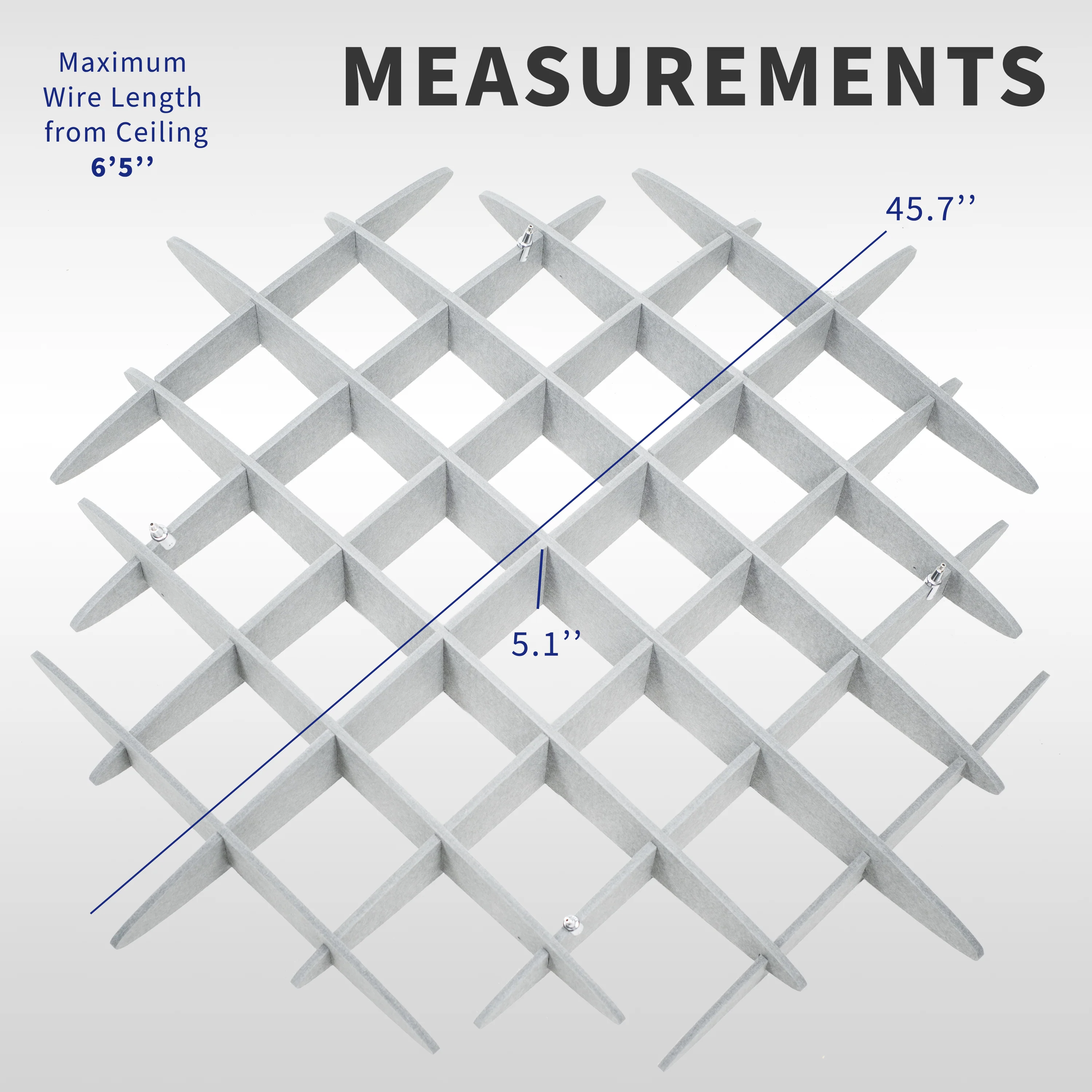 Acoustic Ceiling Waffle Panel - Image 3
