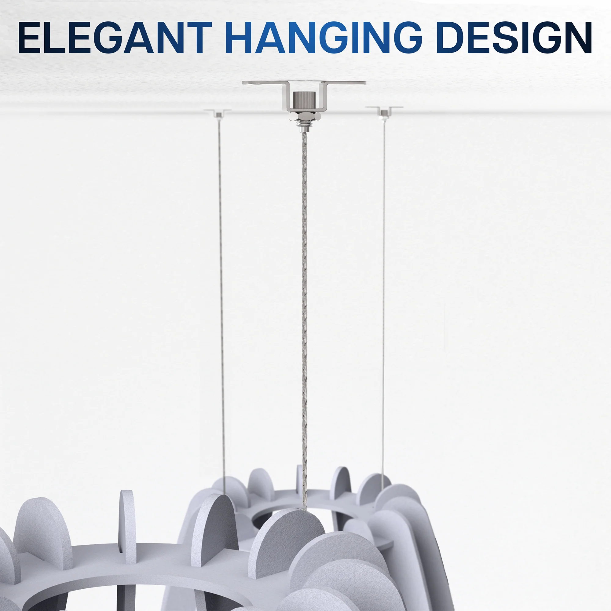 Large Acoustic Ceiling Oval Sound Absorber - Image 5