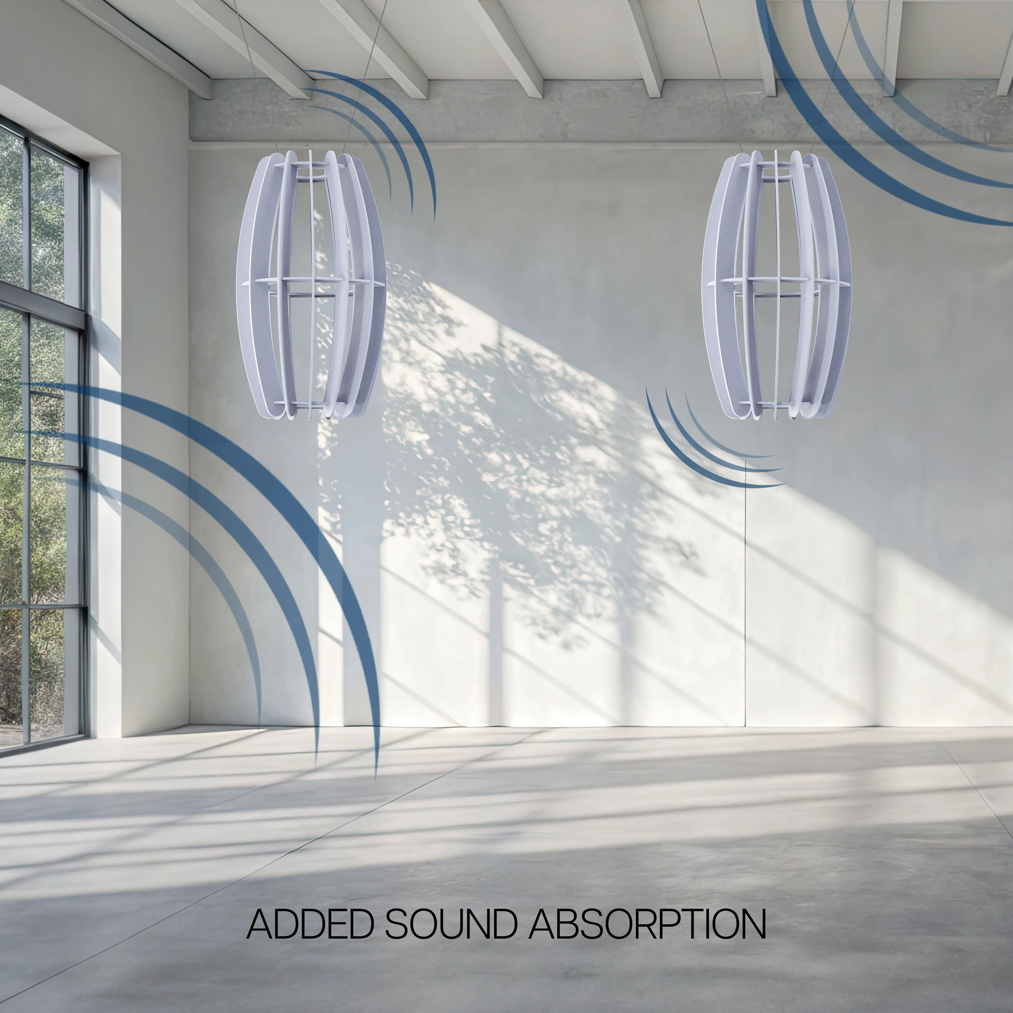 Large Acoustic Ceiling Oval Sound Absorber - Image 6