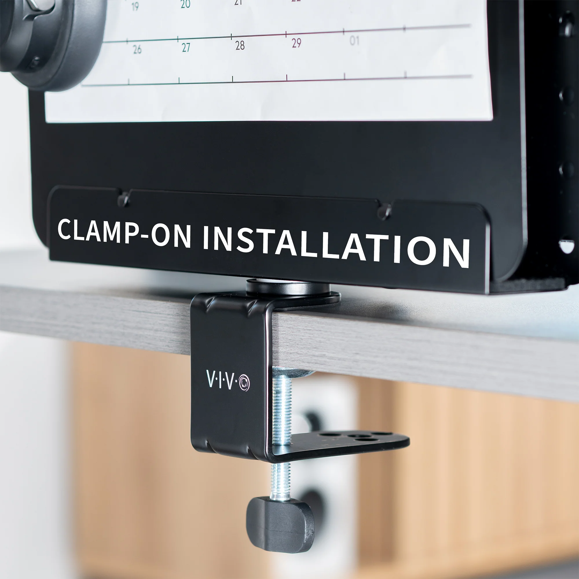 Clamp-on Rotating Pegboard with Laptop Holder - Image 6