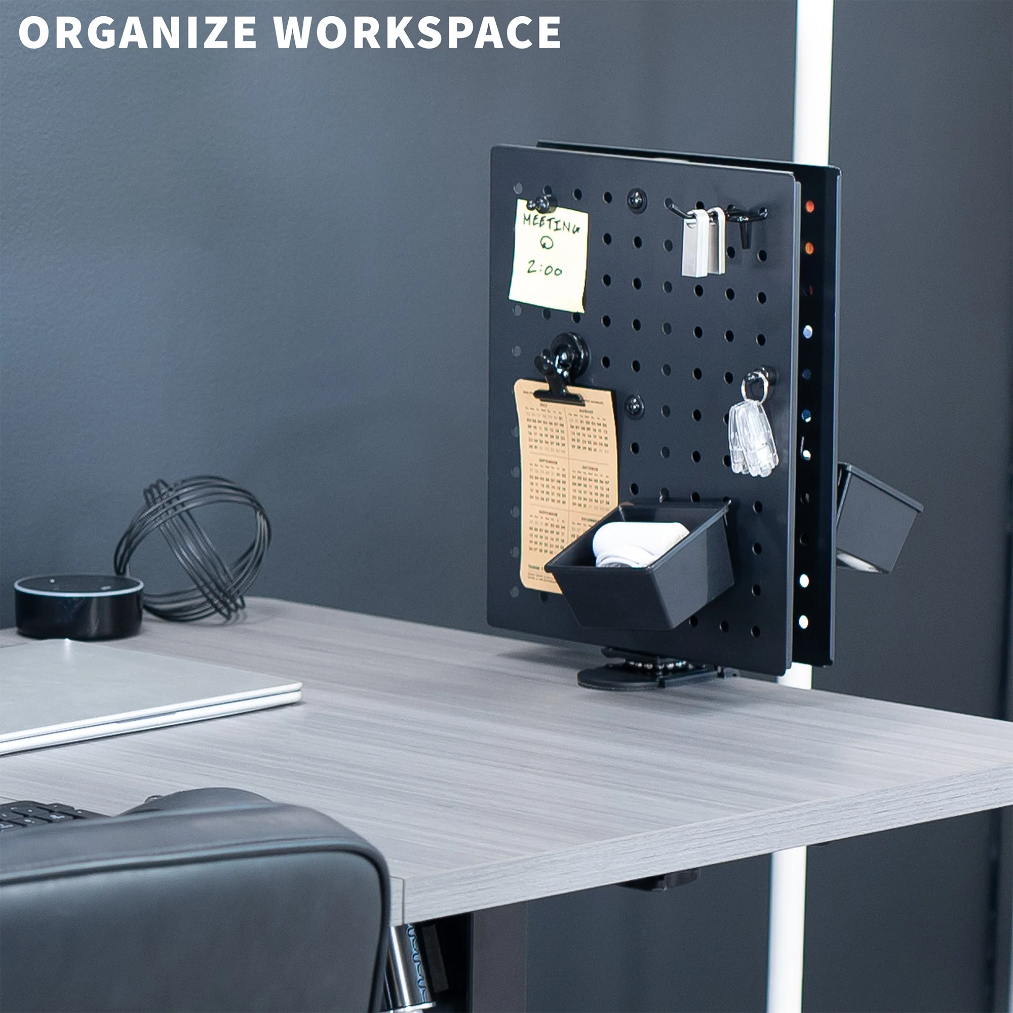 Clamp-on Rotating Pegboard & Accessory Holder - Image 6