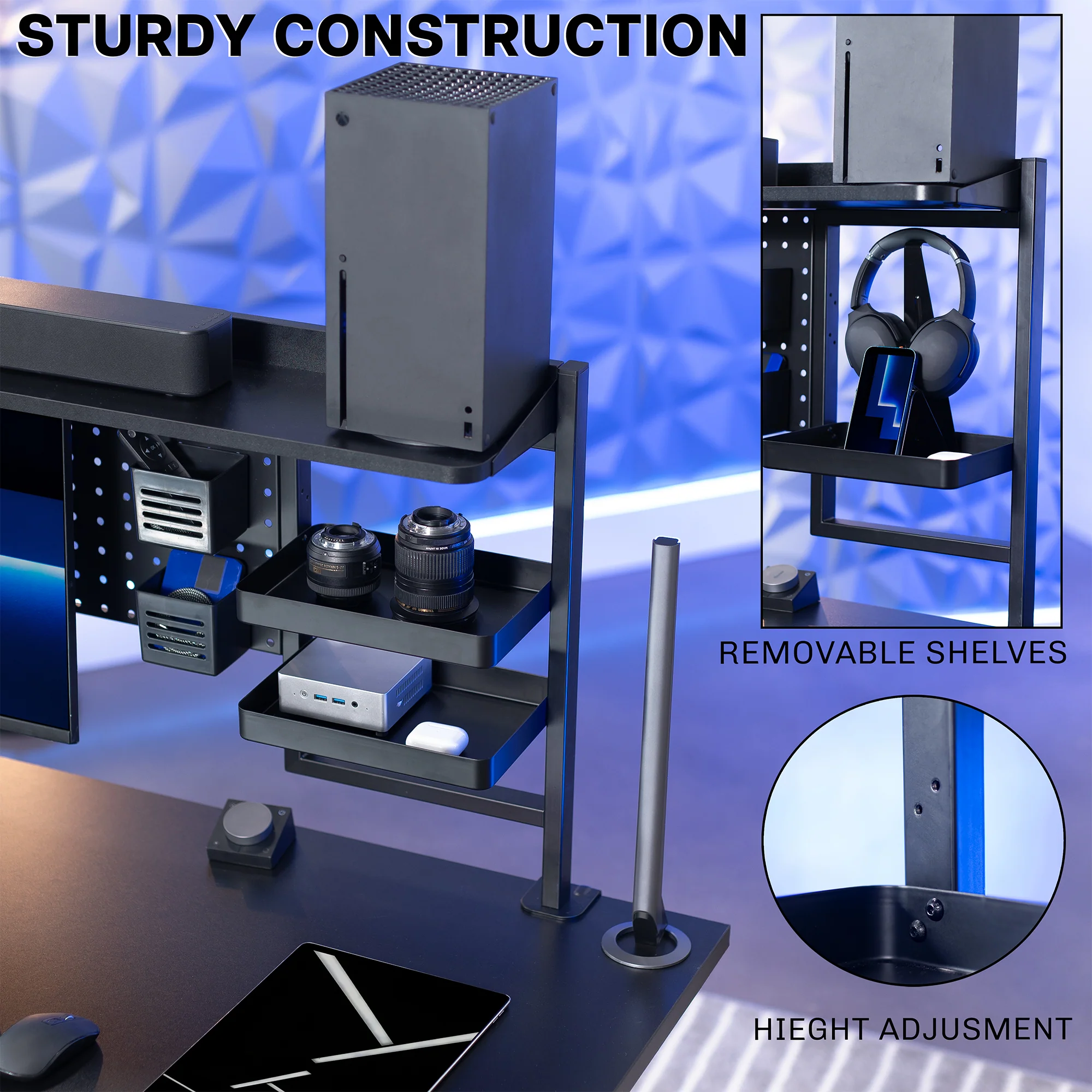 Clamp-on Multi-Purpose Pegboard Organizer - Image 6
