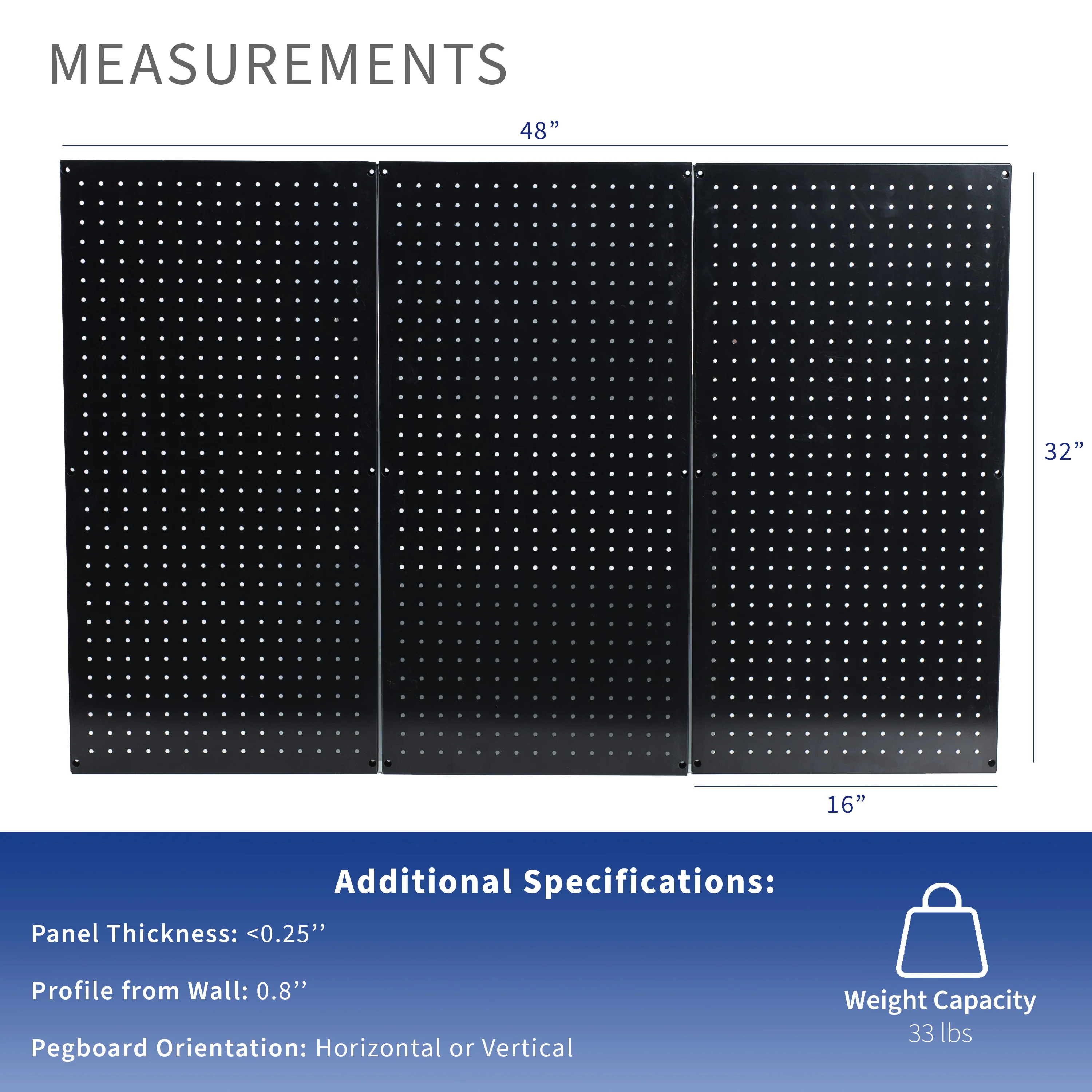 Wall Mounted Metal Pegboard - Image 3
