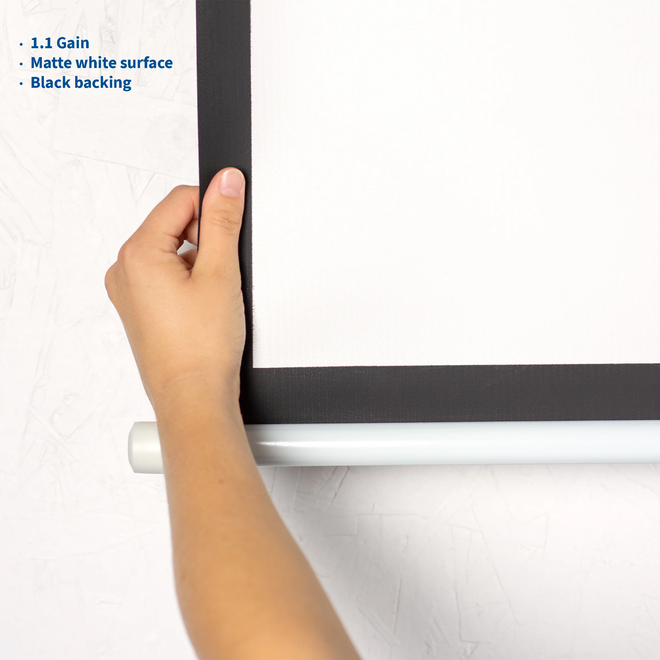 80" Manual Projector Screen 16:9 - Image 9