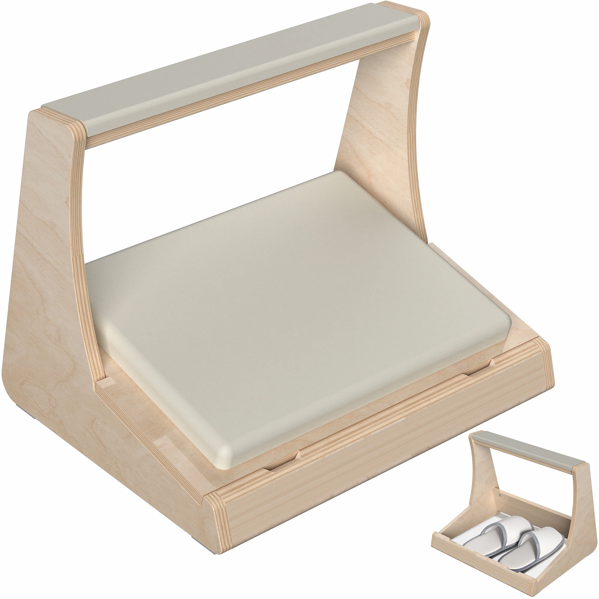 Birch Footrest with Storage - Image 10