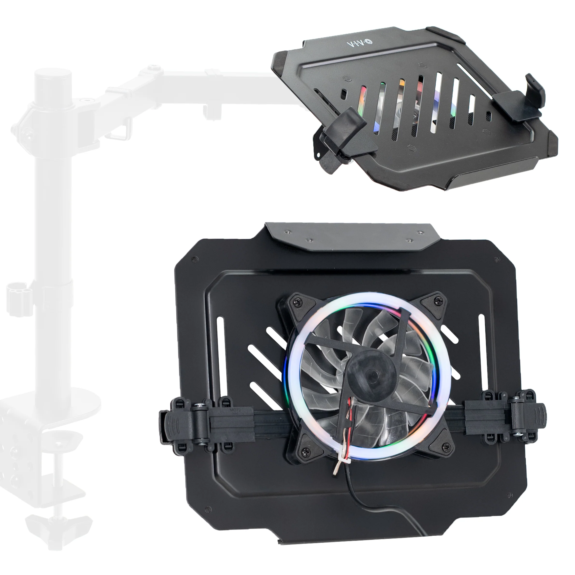 VESA Compatible Laptop Tray with RGB Fan - Image 10