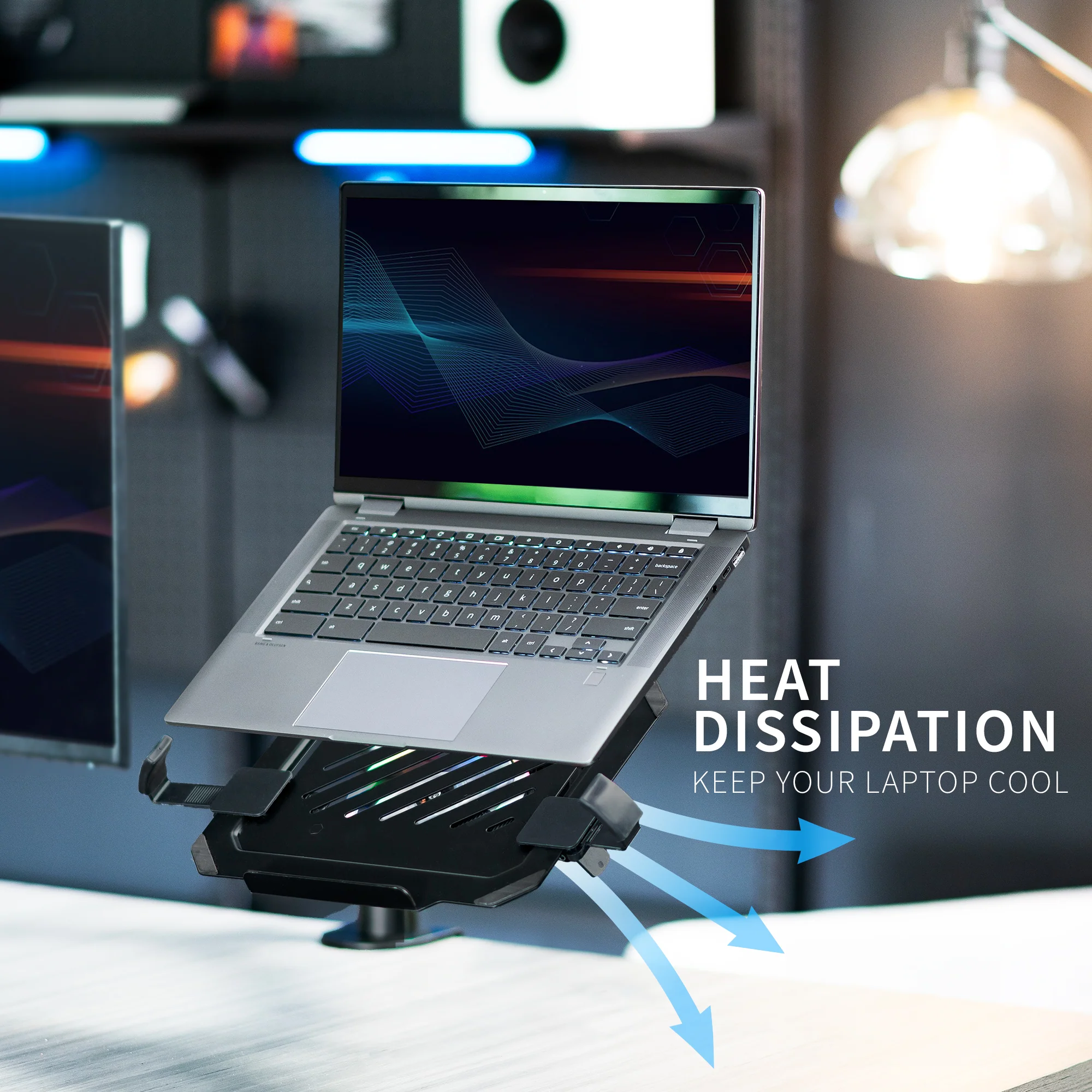 VESA Compatible Laptop Tray with RGB Fan - Image 5