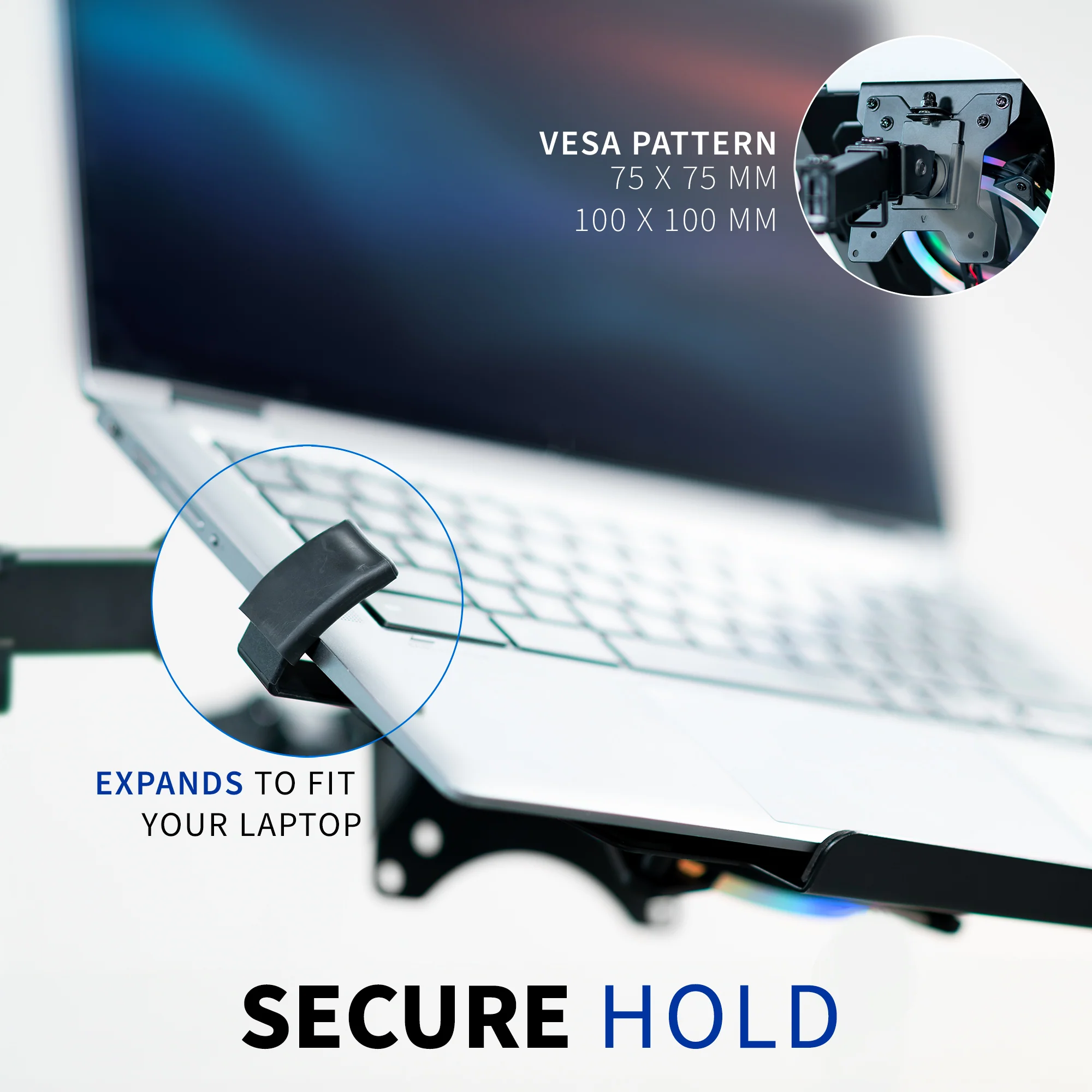 VESA Compatible Laptop Tray with RGB Fan - Image 6