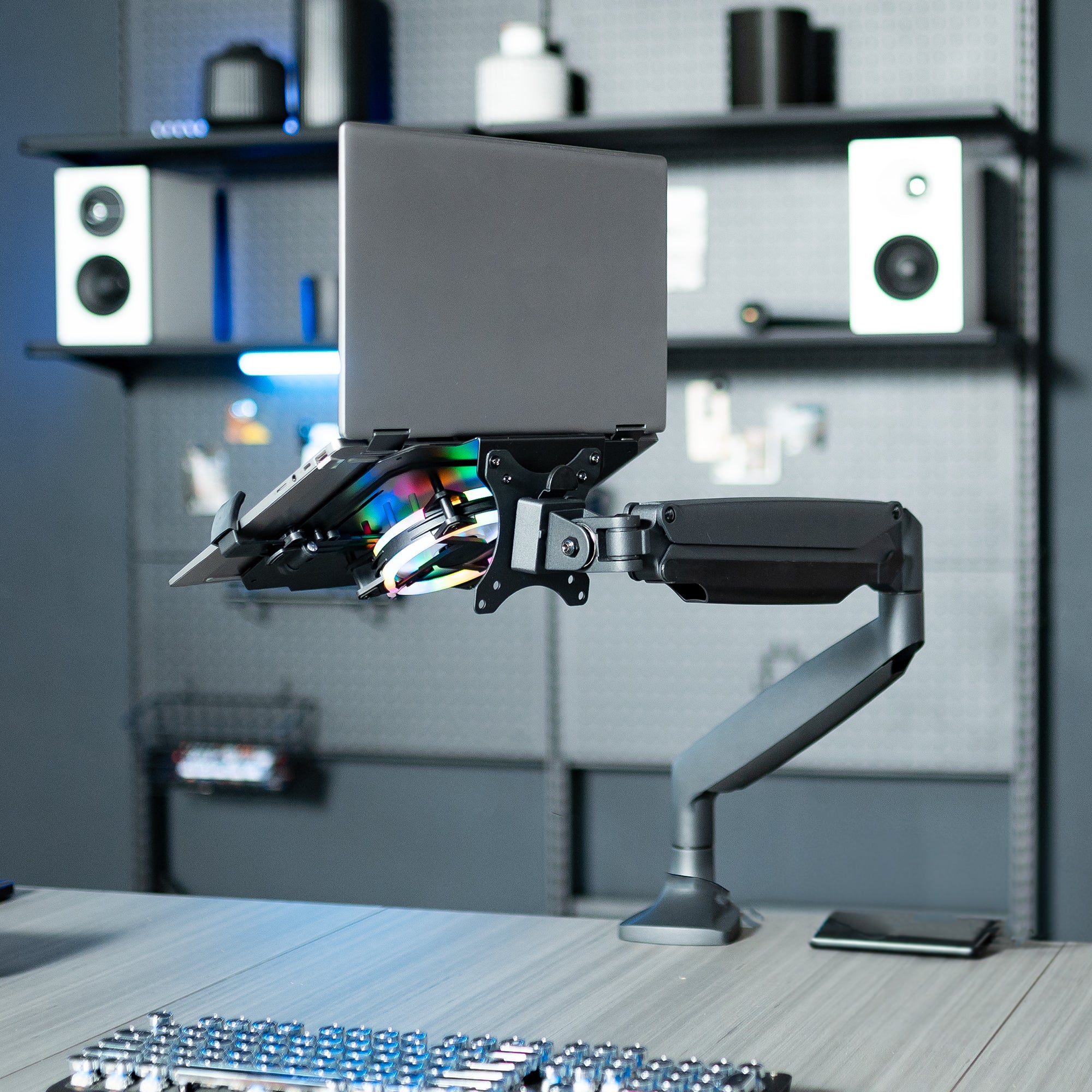 VESA Compatible Laptop Tray with RGB Fan - Image 8