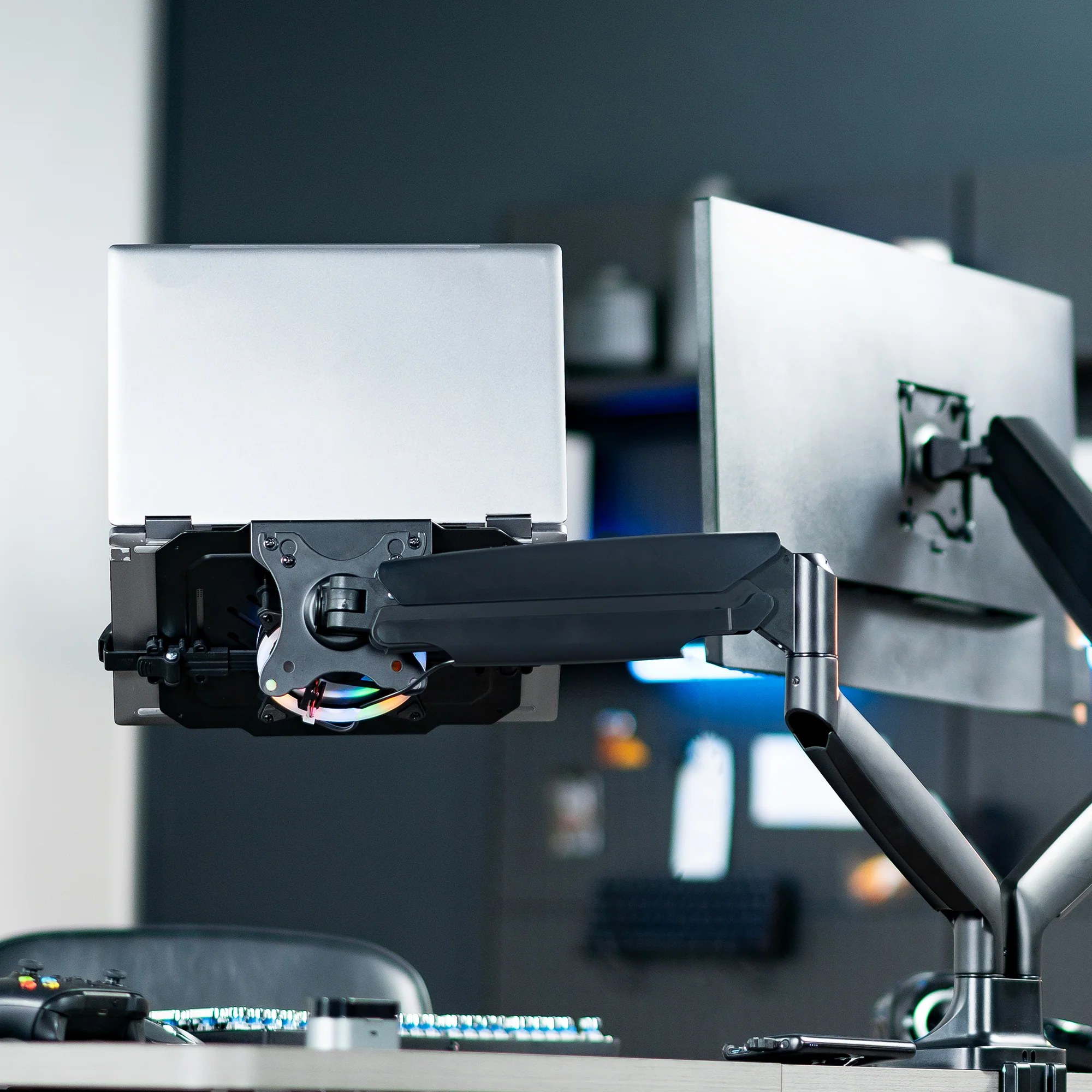 VESA Compatible Laptop Tray with RGB Fan - Image 9