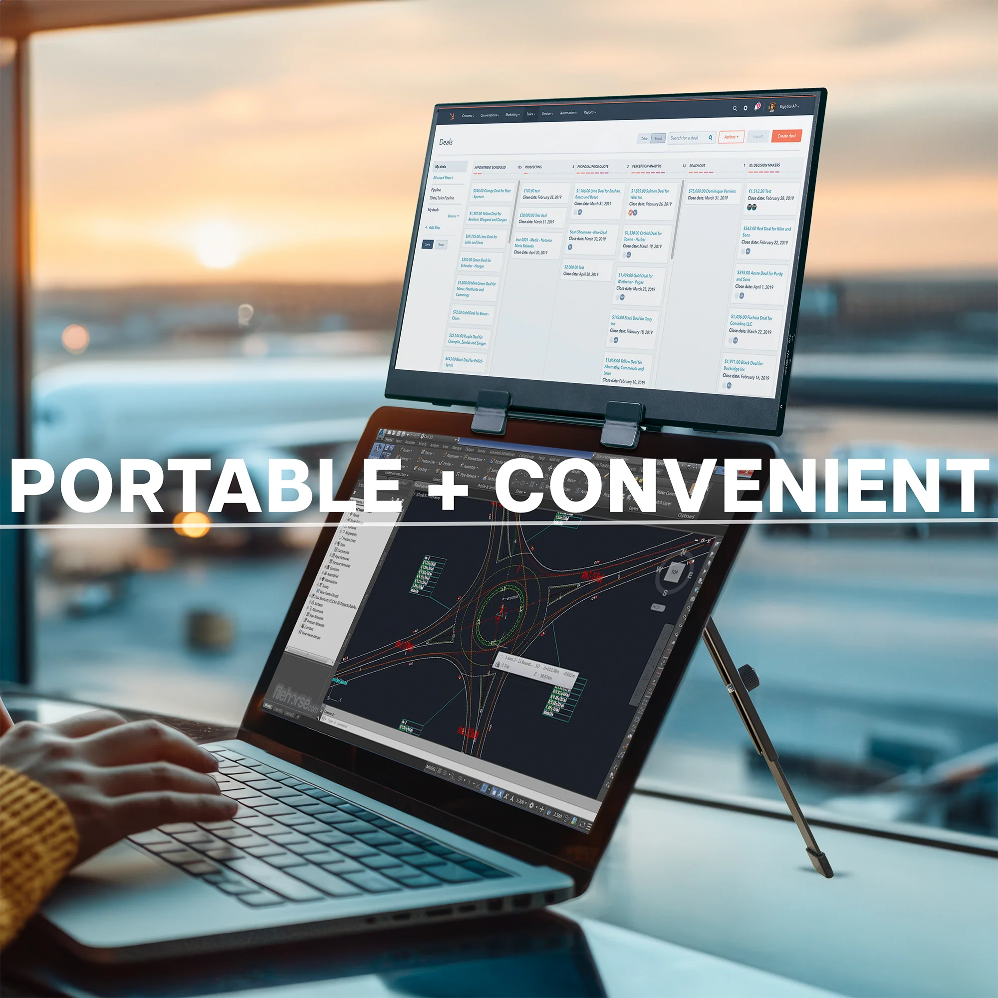 Portable Monitor Laptop Extension Holder - Image 7