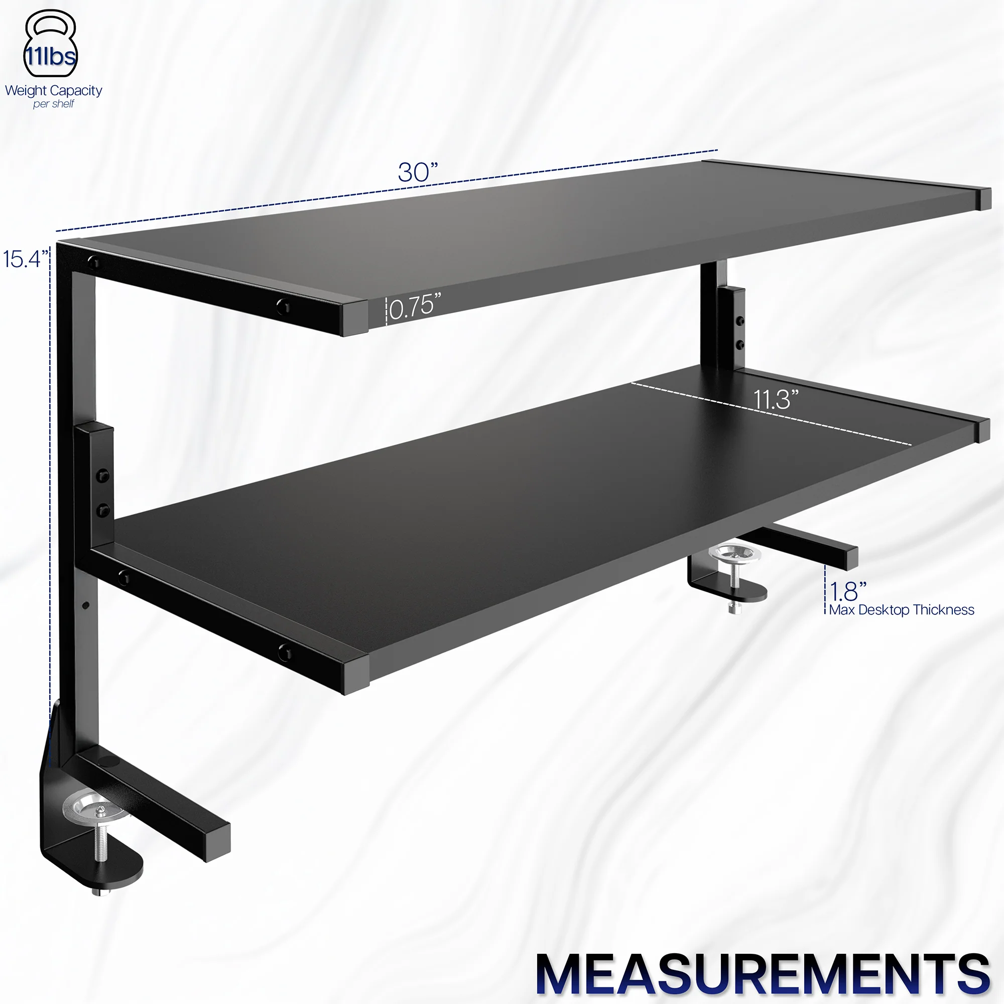 Above/Below Clamp-on Dual Shelf - Image 21