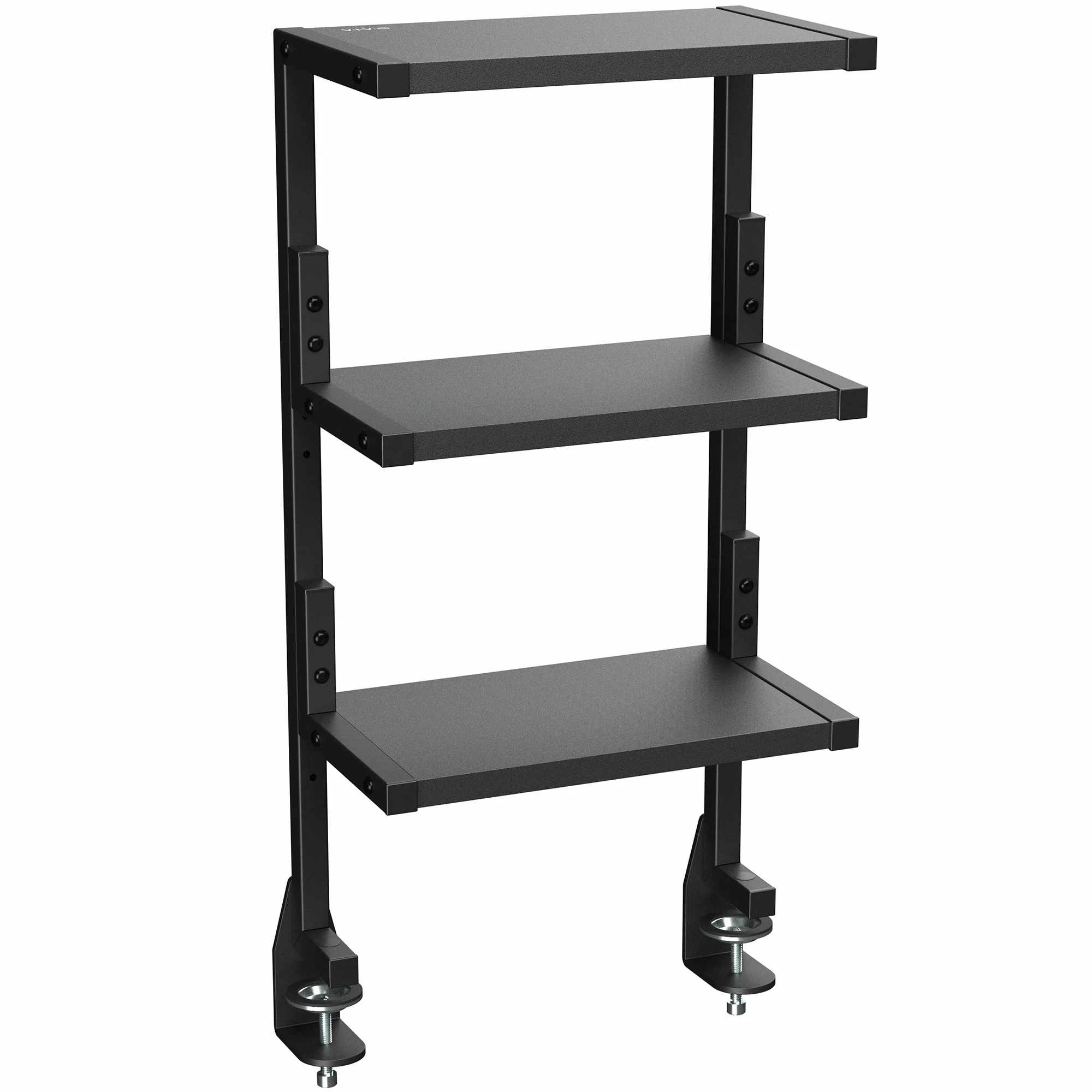 13" Clamp-on 3-Tier Shelving Unit for Desk - Image 10