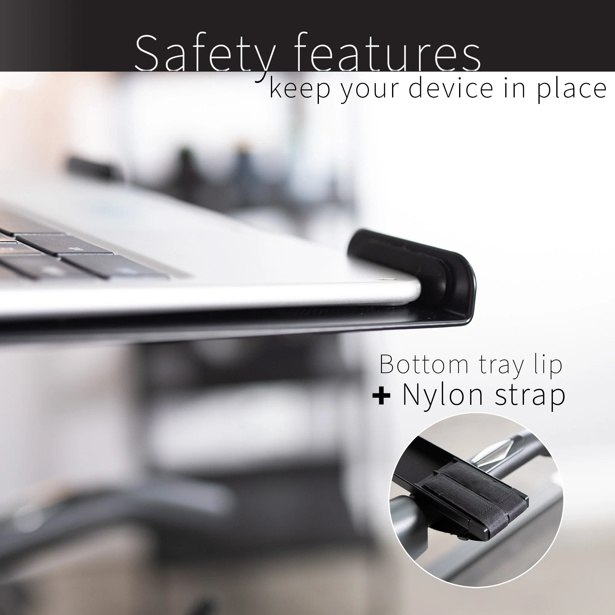 12" Adjustable Laptop Tray Treadmill Attachment - Image 8