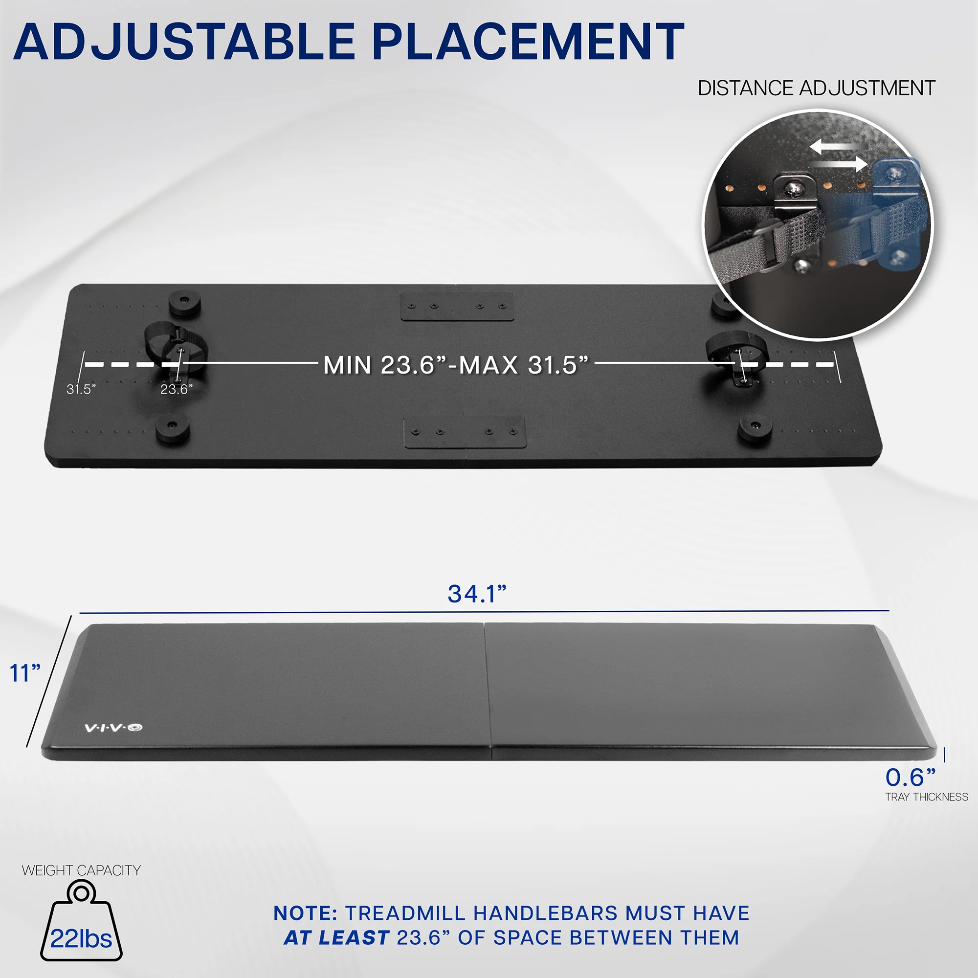 31" Laptop Tray Treadmill Attachment - Image 5