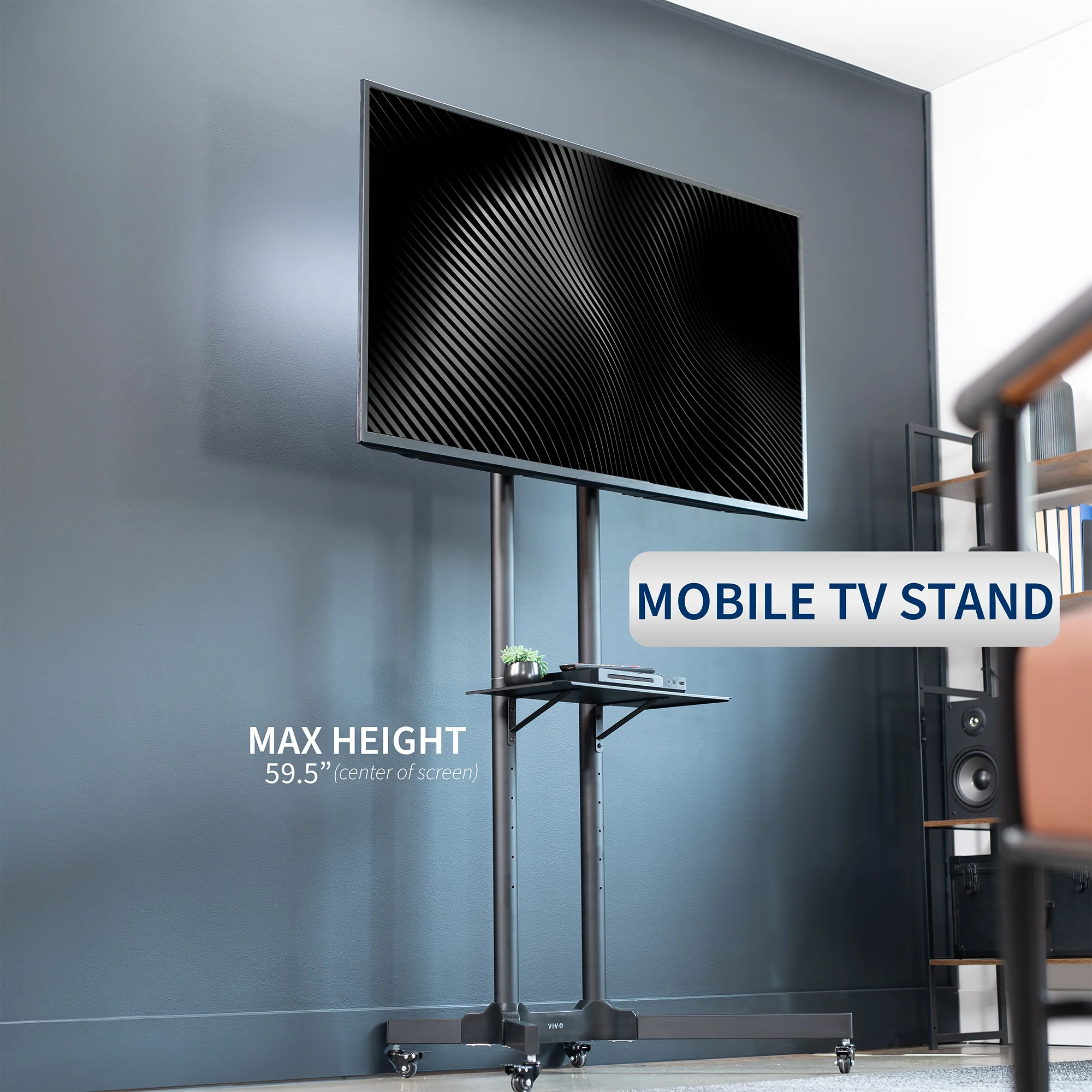 Mobile TV Cart for 32" to 83" Screens - Image 4