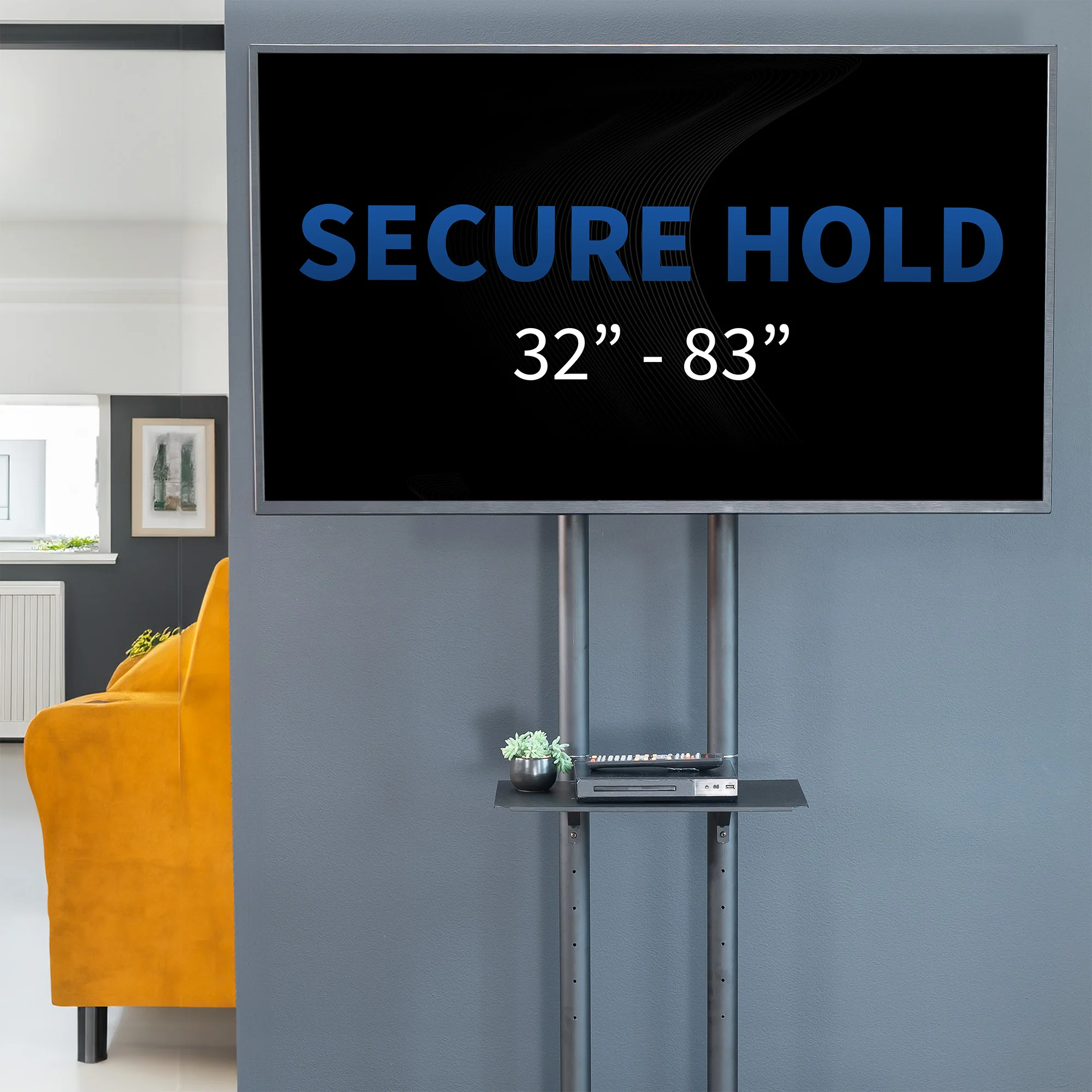 Mobile TV Cart for 32" to 83" Screens - Image 6