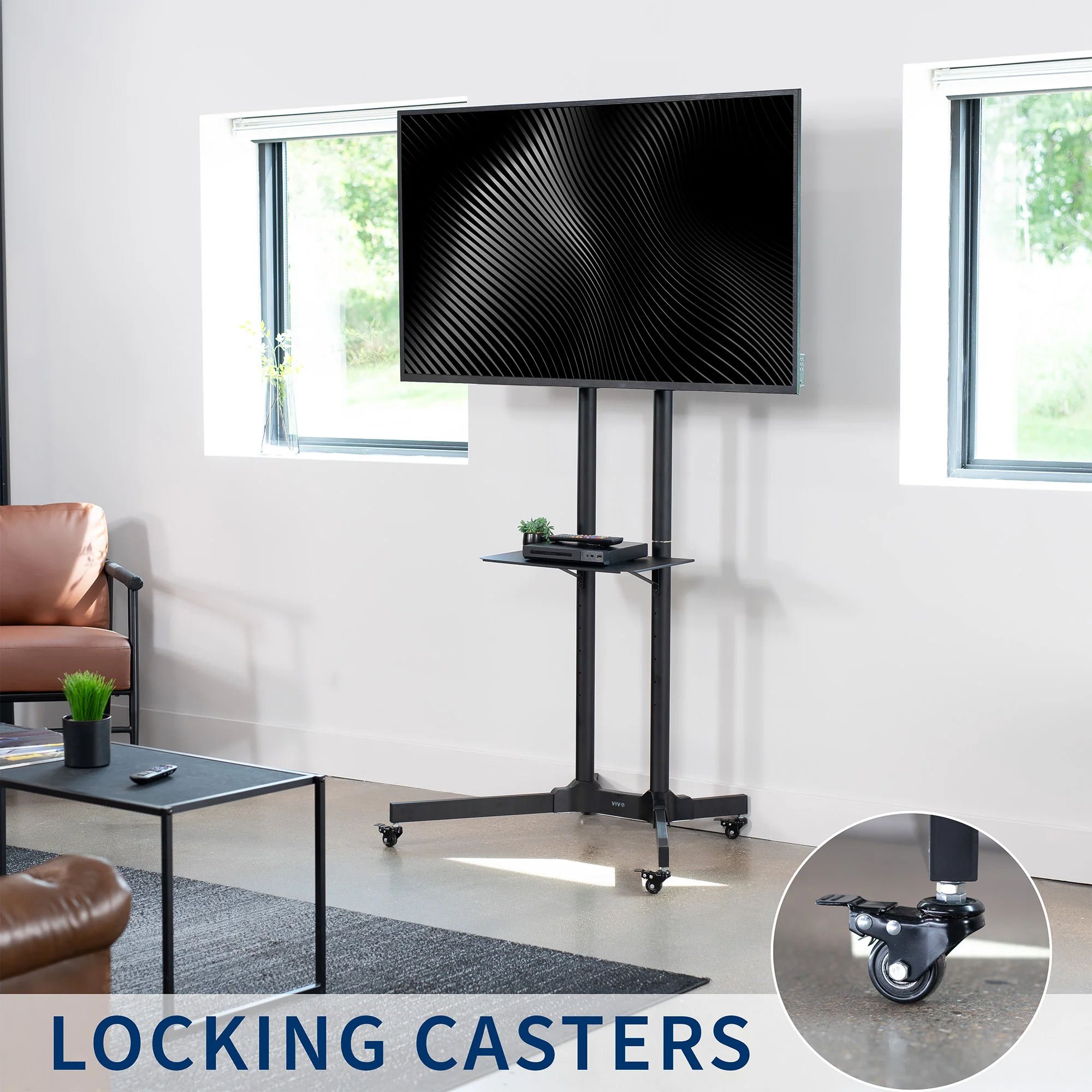 Mobile TV Cart for 32" to 83" Screens - Image 9