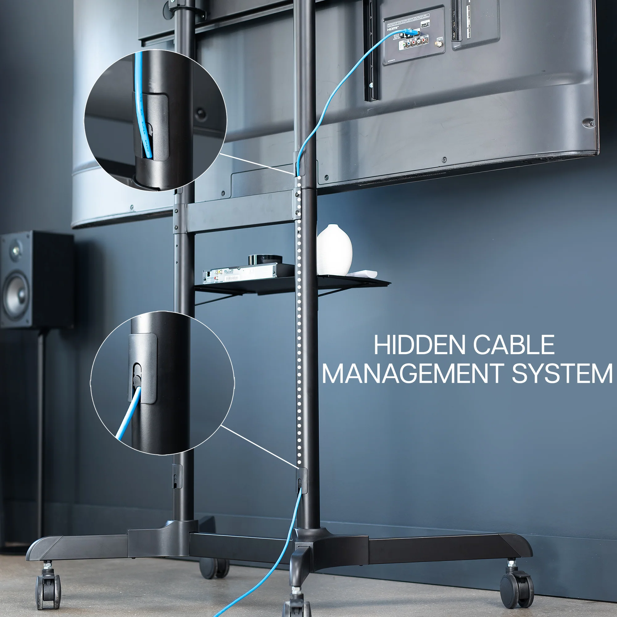 Mobile Large TV Cart for 55” to 100” Screens - Image 5