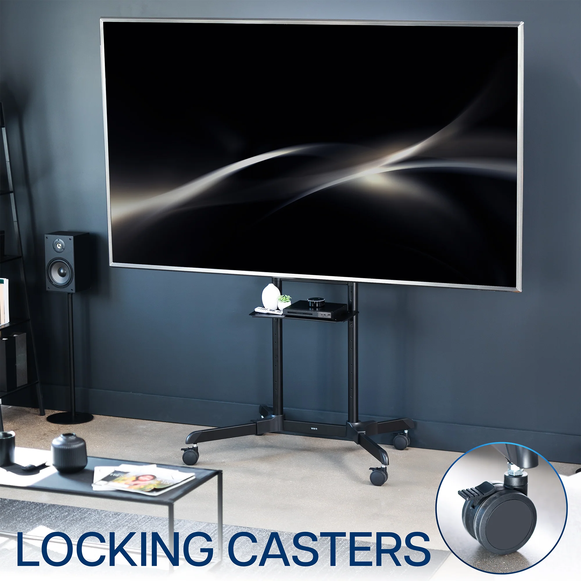 Mobile Large TV Cart for 55” to 100” Screens - Image 7