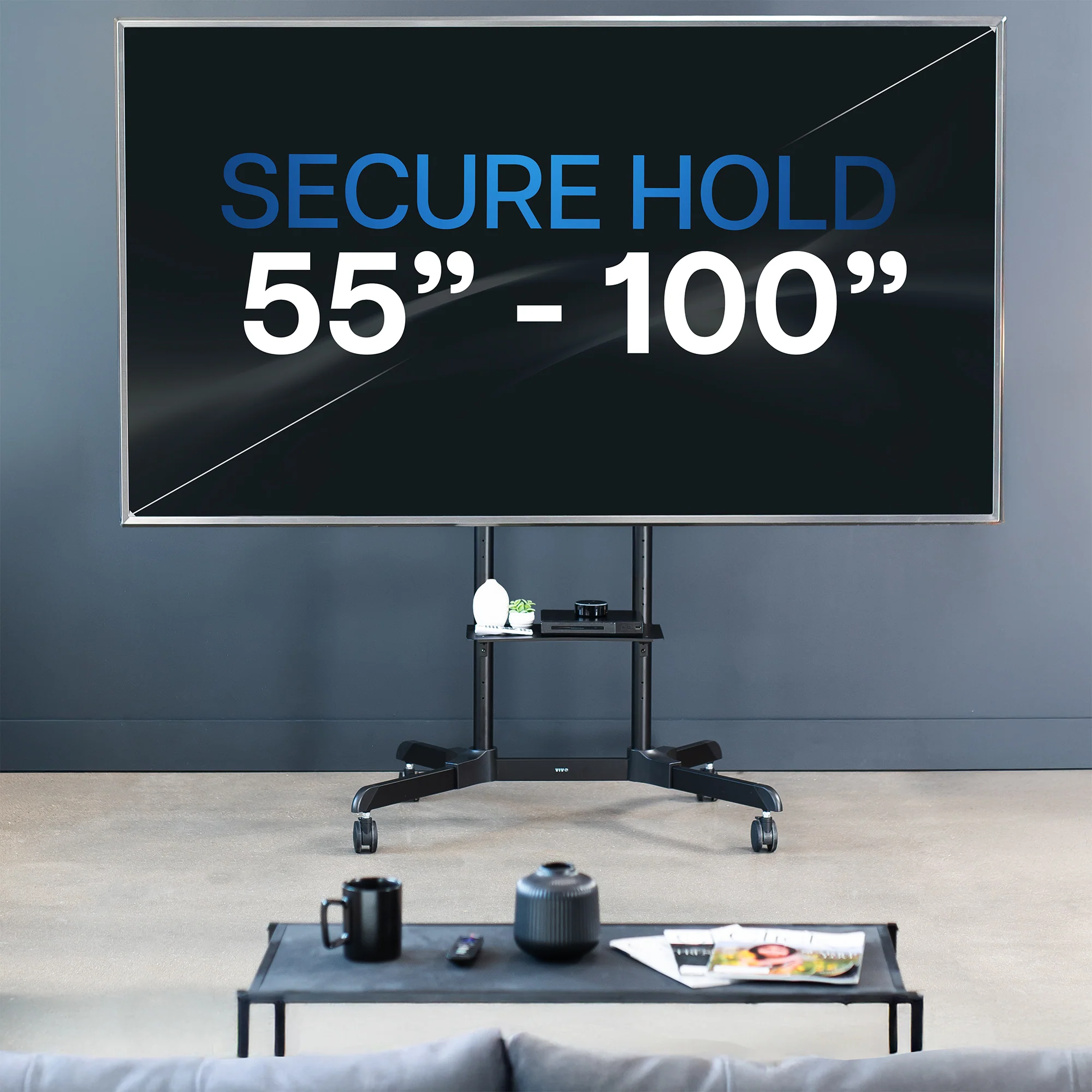 Mobile Large TV Cart for 55” to 100” Screens - Image 8