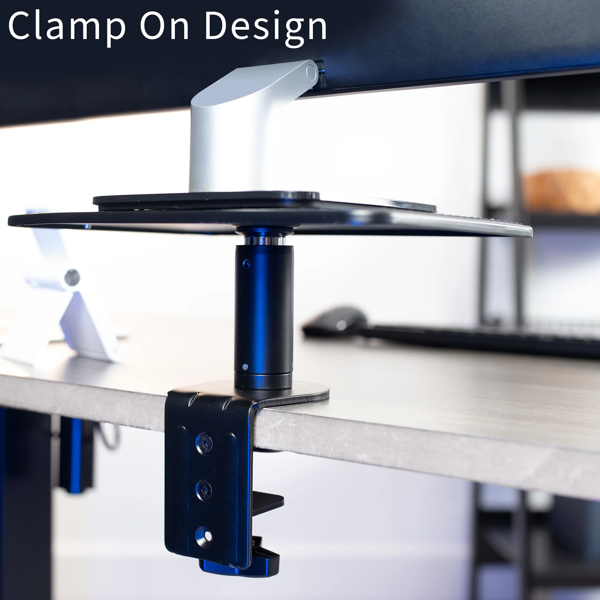 12" Clamp-on Aluminum Monitor Riser - Image 3